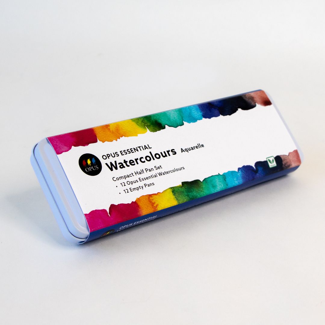 Opus Essential Watercolours Compact 2025 Tin Set of 12