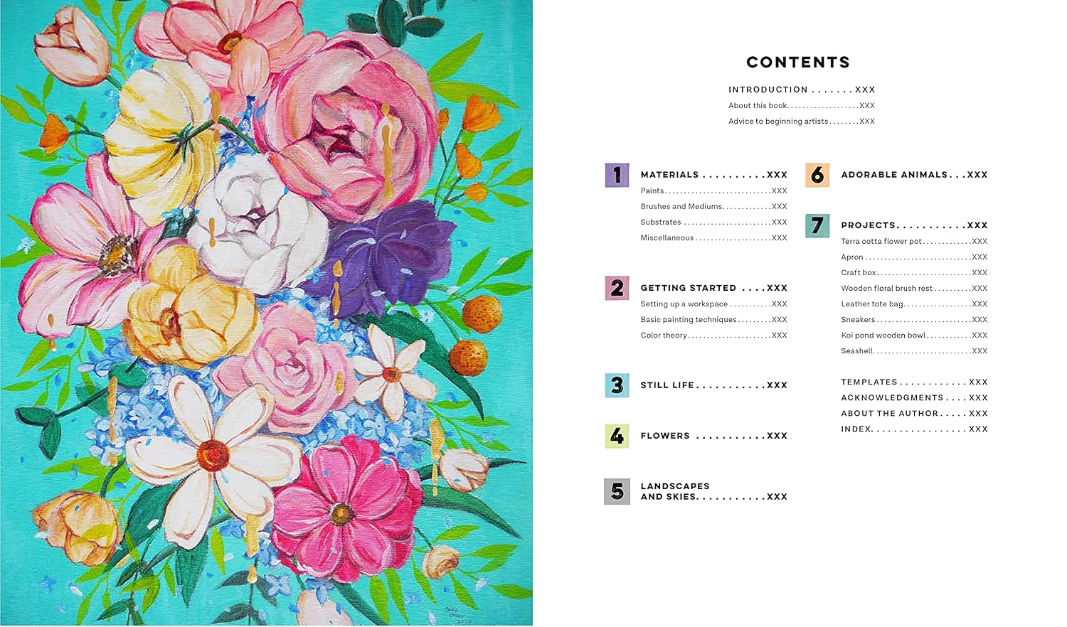 Creative Acrylics: A Step-by-Step Beginner’s Guide to Creating with Paint & Mediums by Carla Co Chua