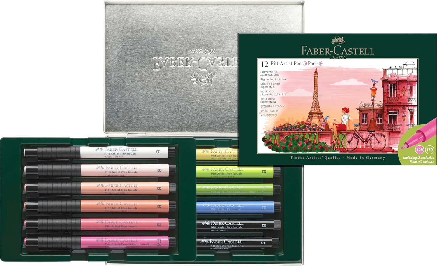 Faber-Castell Pitt Artist Pen City Set of 12 Paris