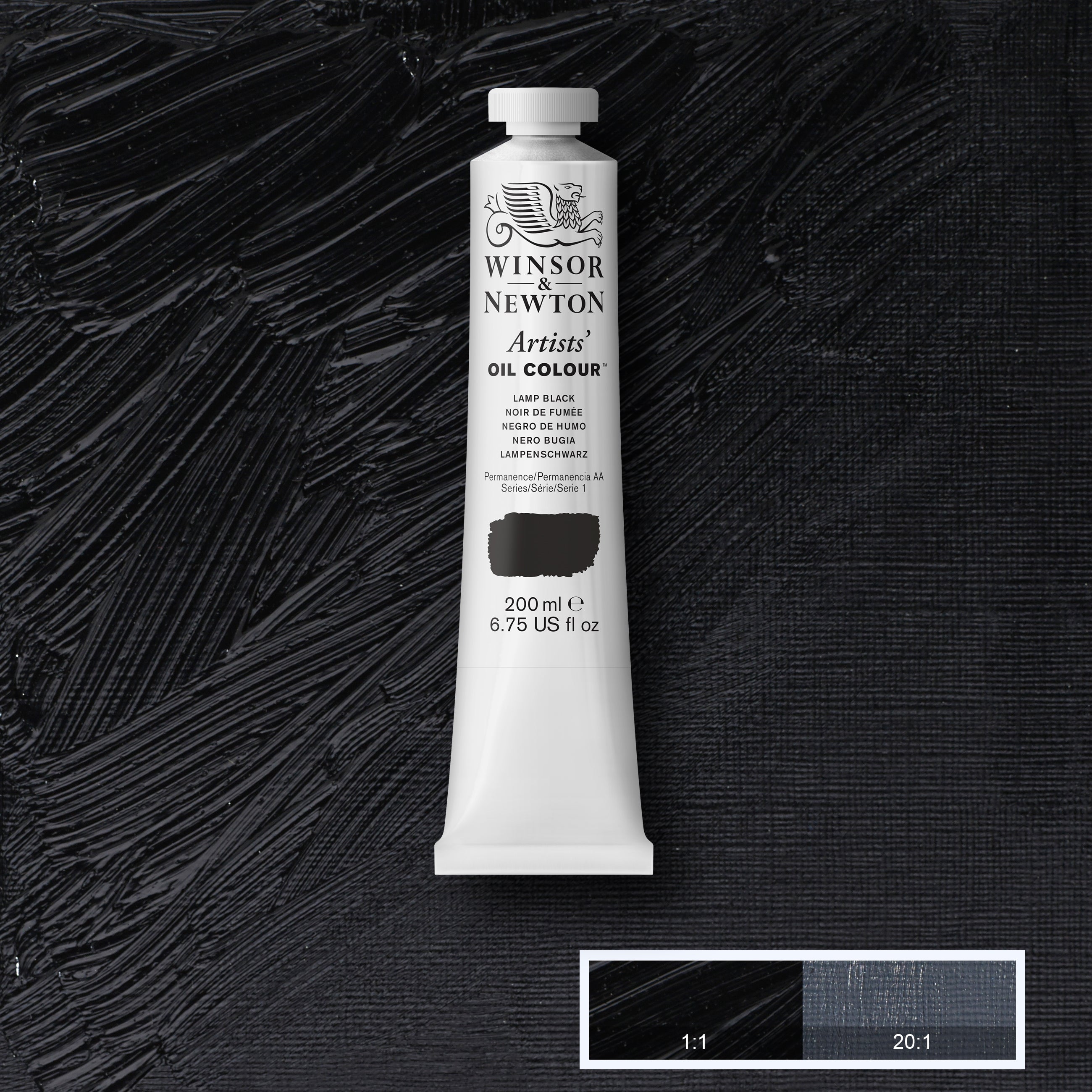 Winsor & Newton Artists' Oil Colours - Black or Grey or Blue