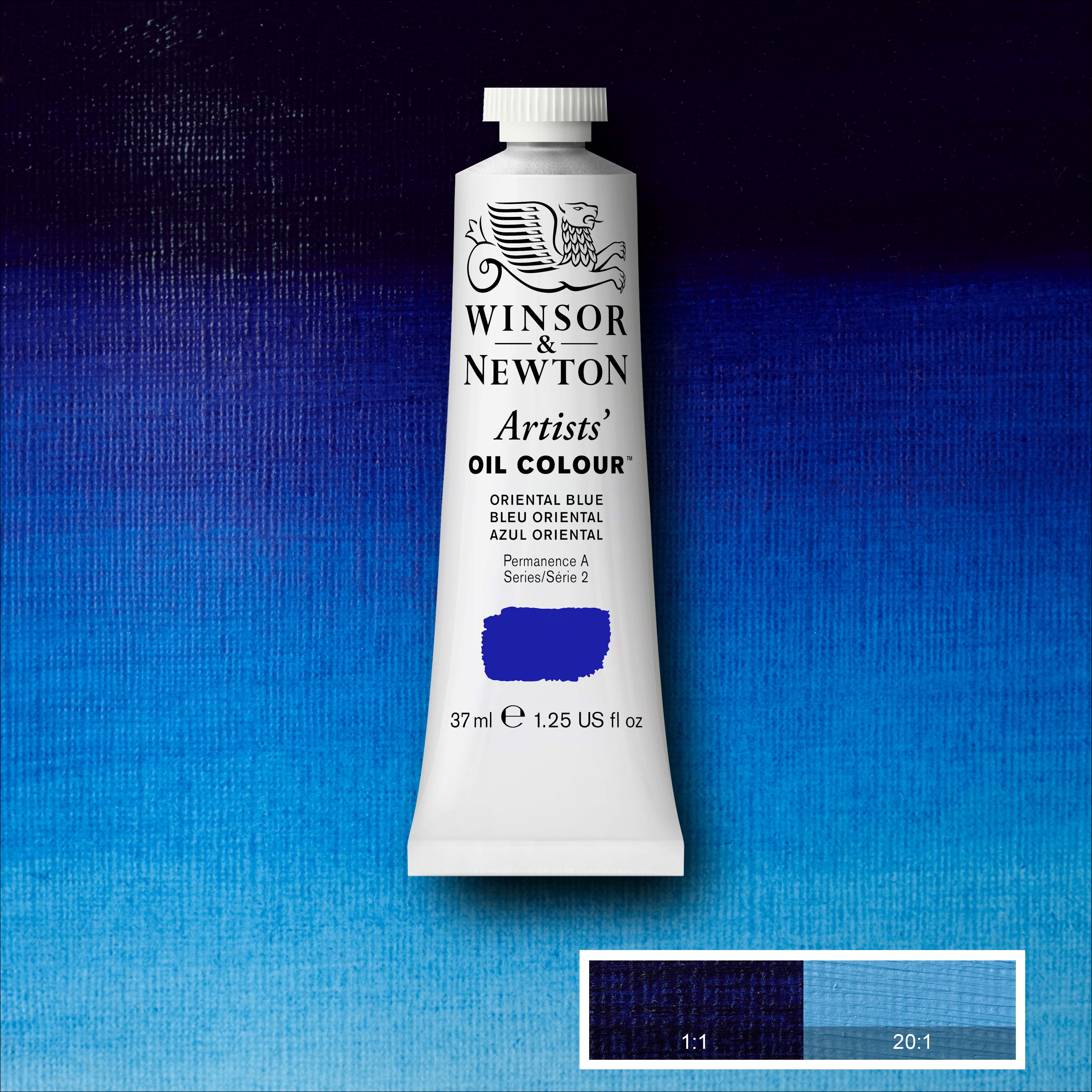 Winsor & Newton Artists' Oil Colours - Black or Grey or Blue