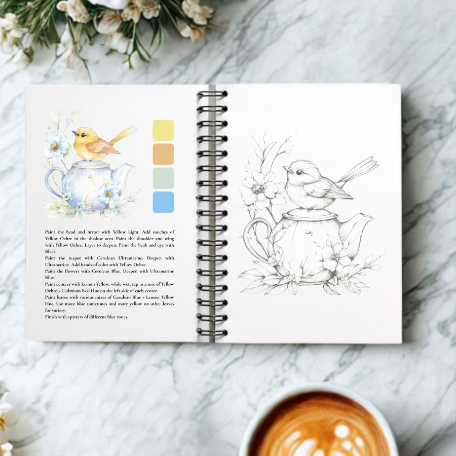 Willow Wolfe Watercolor Workbook - Feathers & Finery