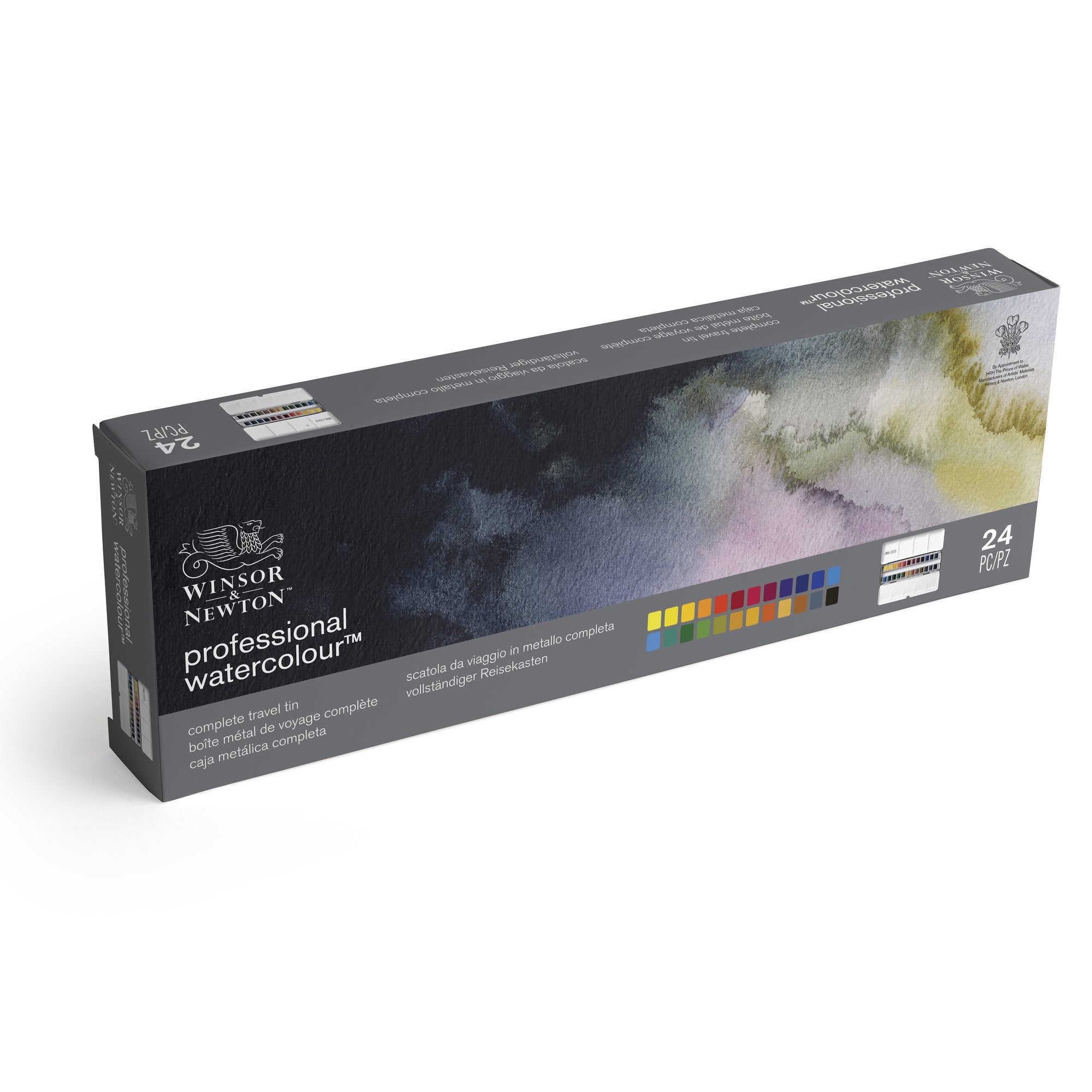 Winsor & Newton Professional Watercolour Set of 24 Complete Travel Tin