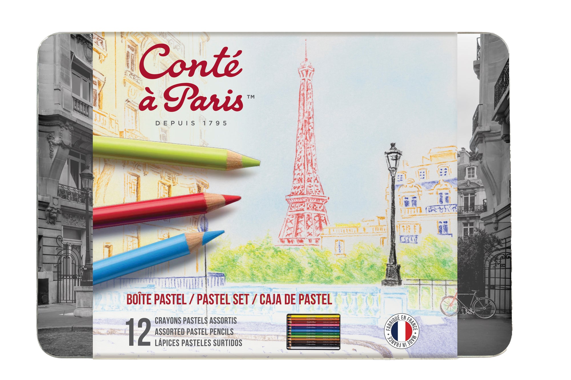 Conte a Paris Pastel Pencils Set of 12