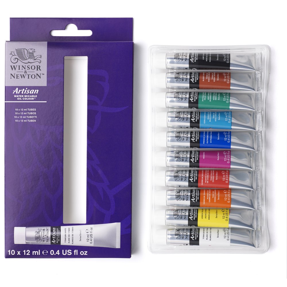 Winsor & Newton Artisan Water Mixable Oil Colour Set of 10