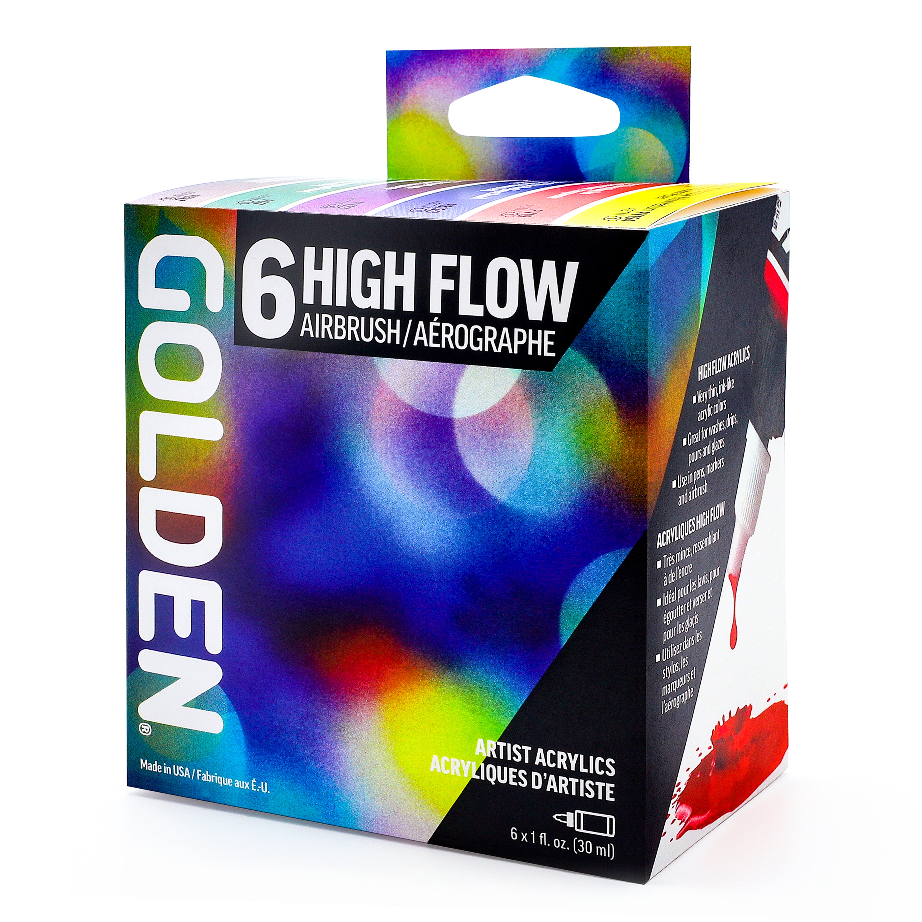 GOLDEN High Flow Acrylics Airbrush Set of 6