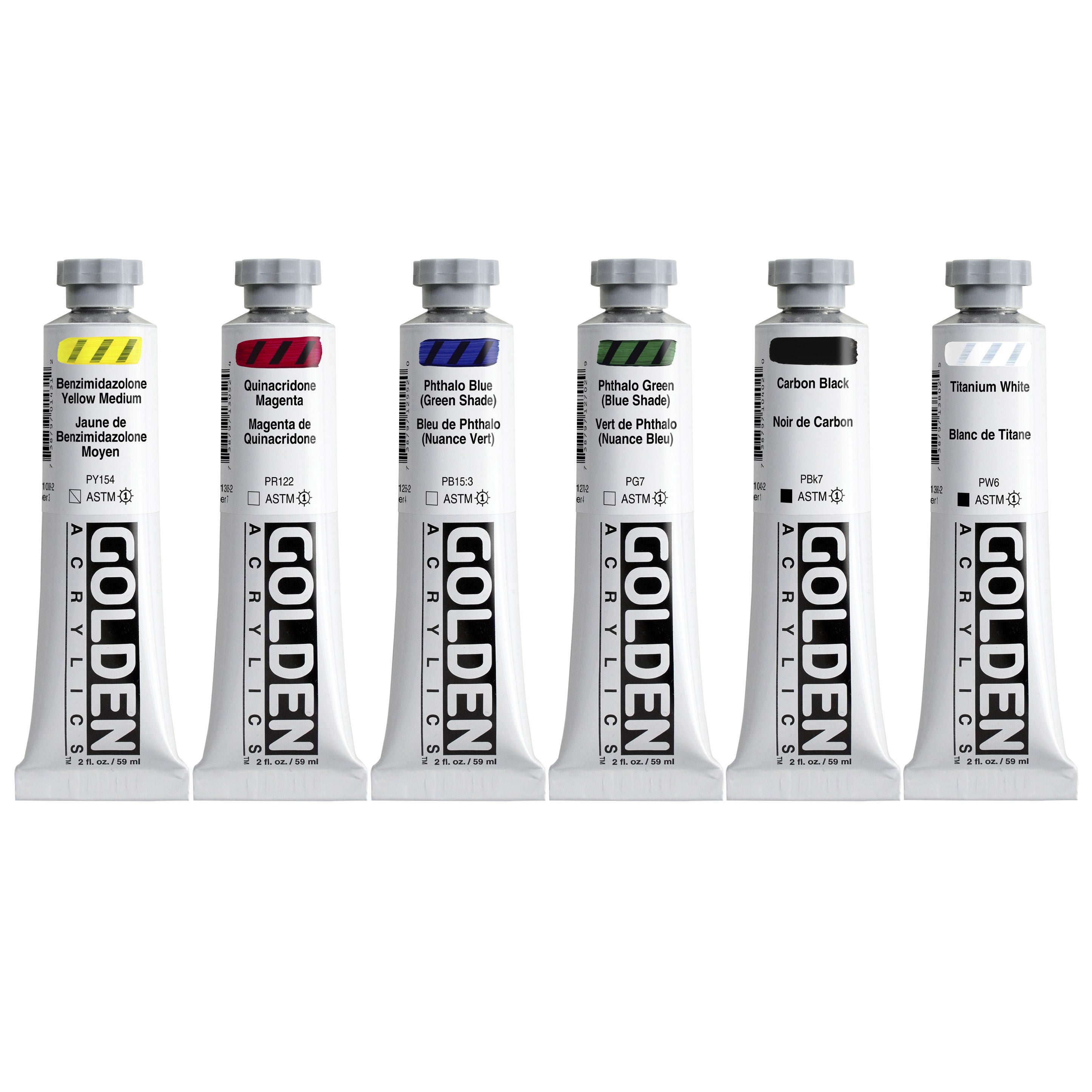 GOLDEN Heavy Body Acrylics Essentials Set of 6