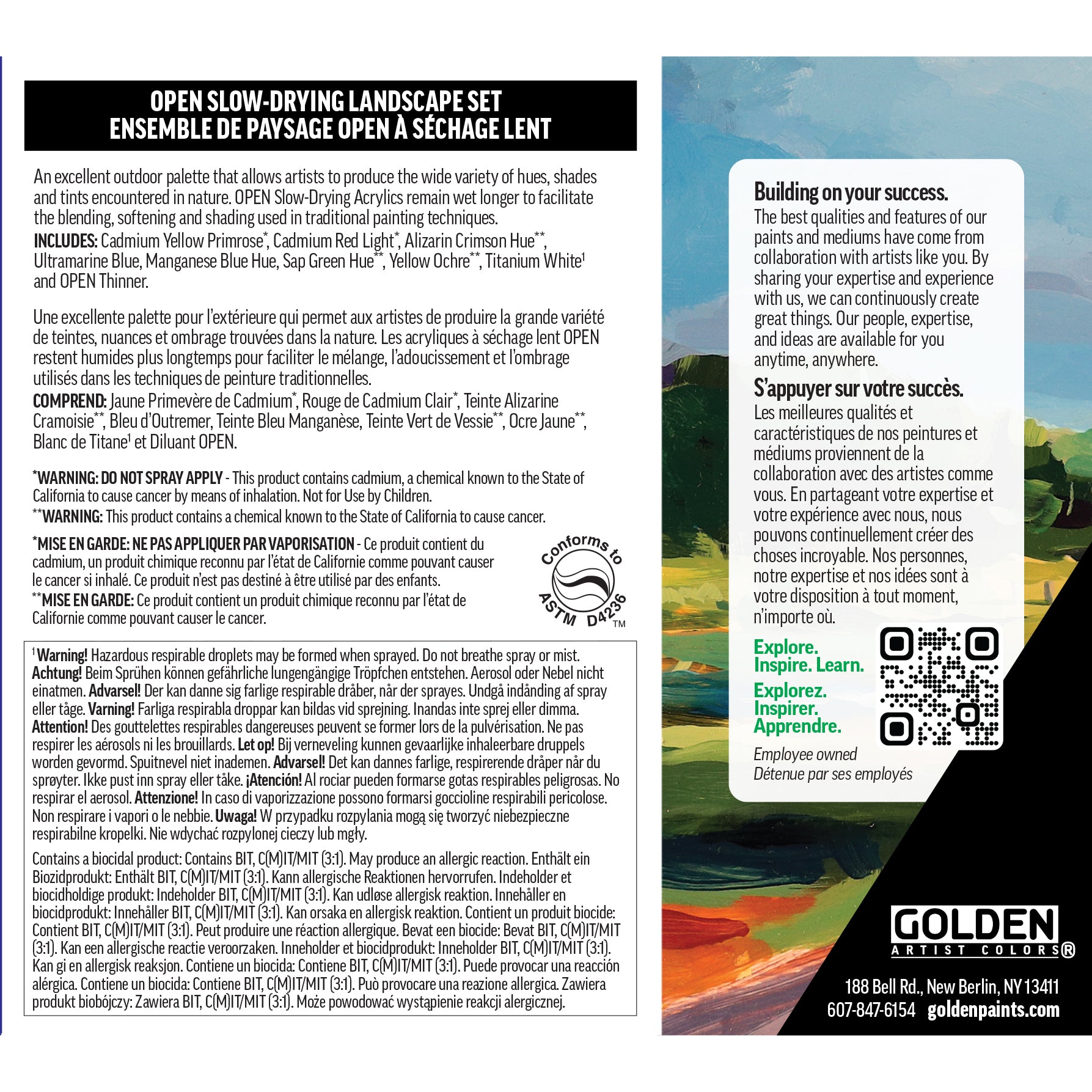 GOLDEN OPEN Acrylics Landscape Set