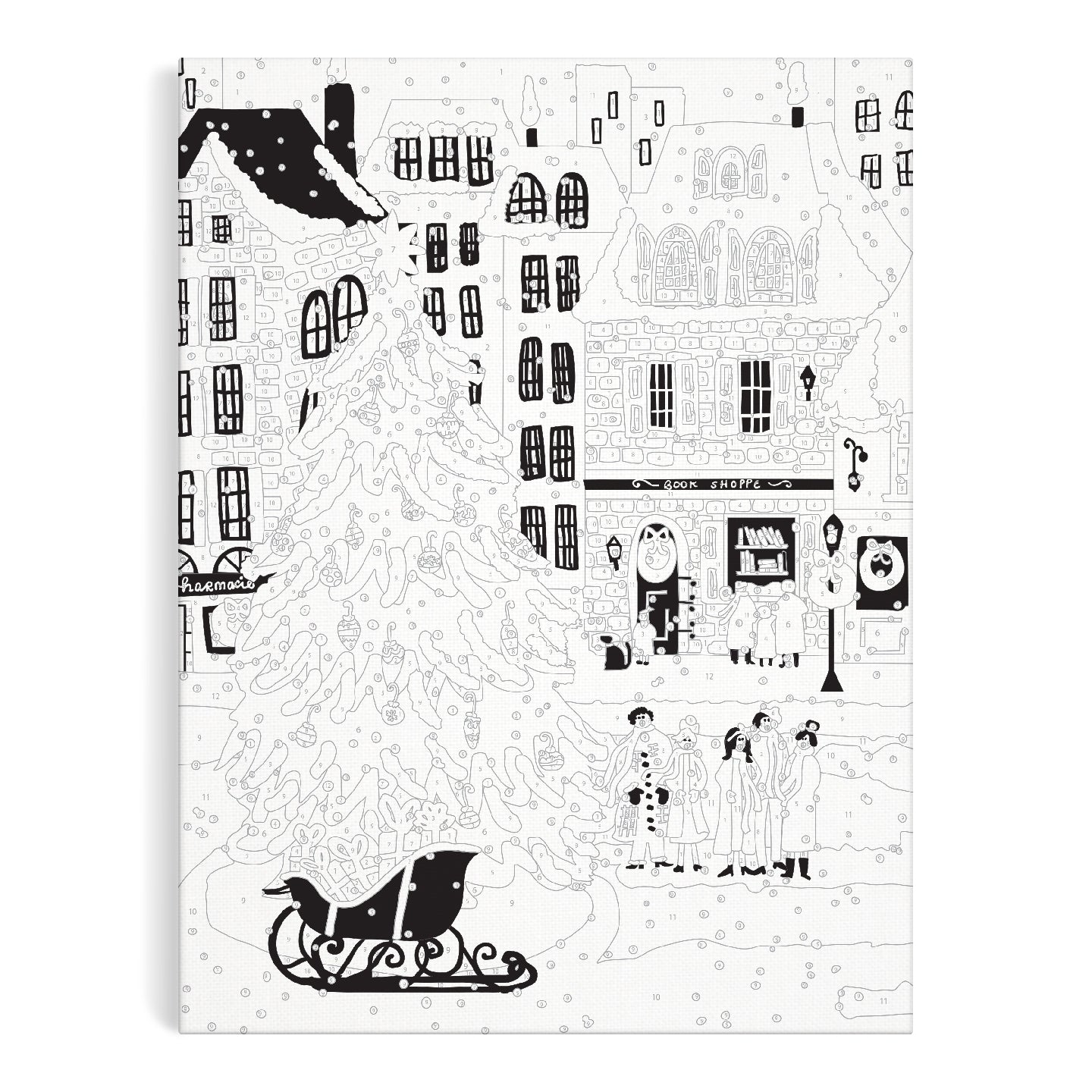 Joy Laforme Christmas Square Paint-by-Number Kit