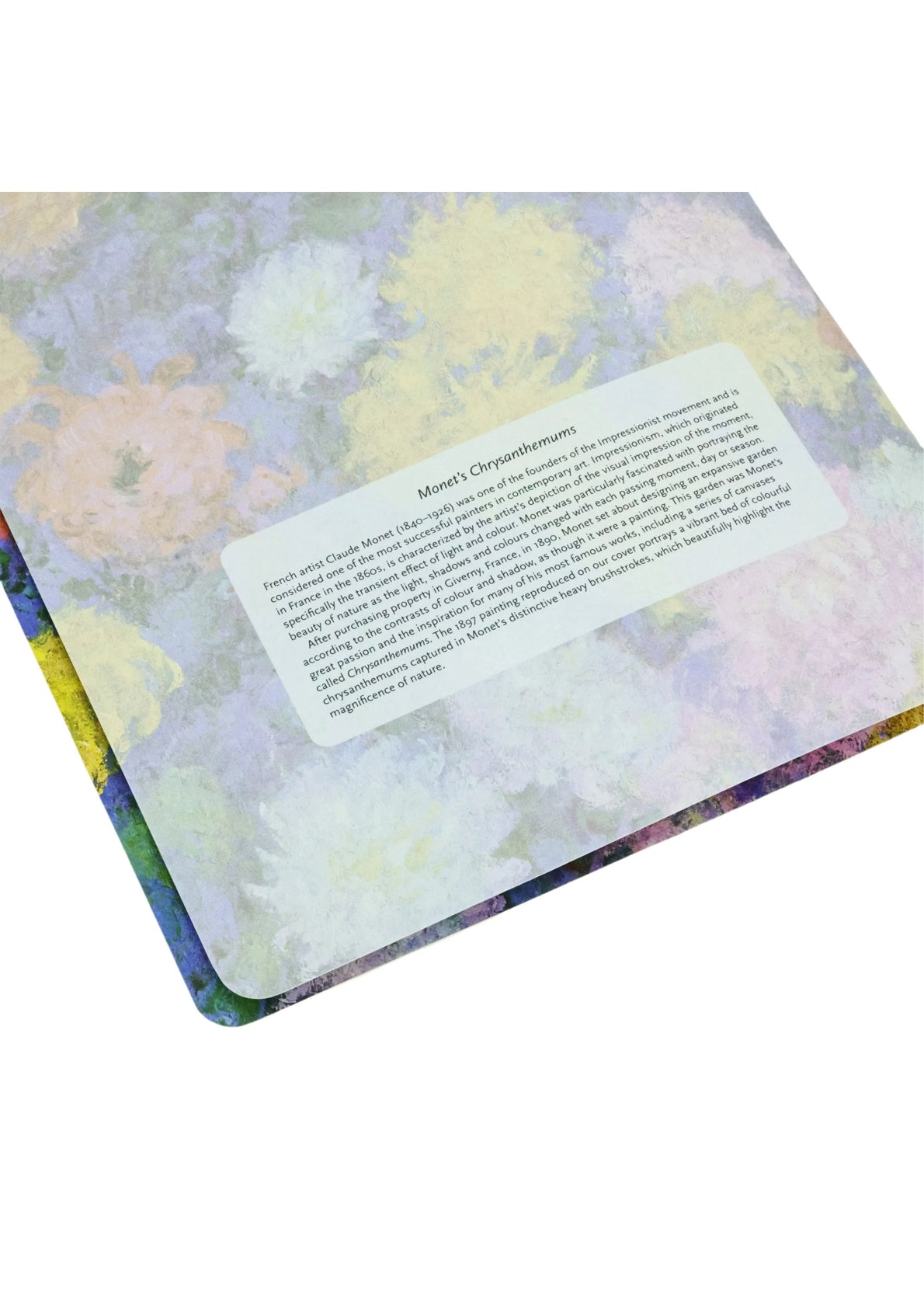 Paperblanks A4 Cahier Lined Journal - Monet's Chrysantemums