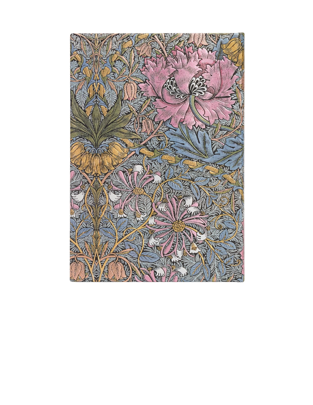 Paperblanks Midi Unlined Journal - Morris Pink Honeysuckle