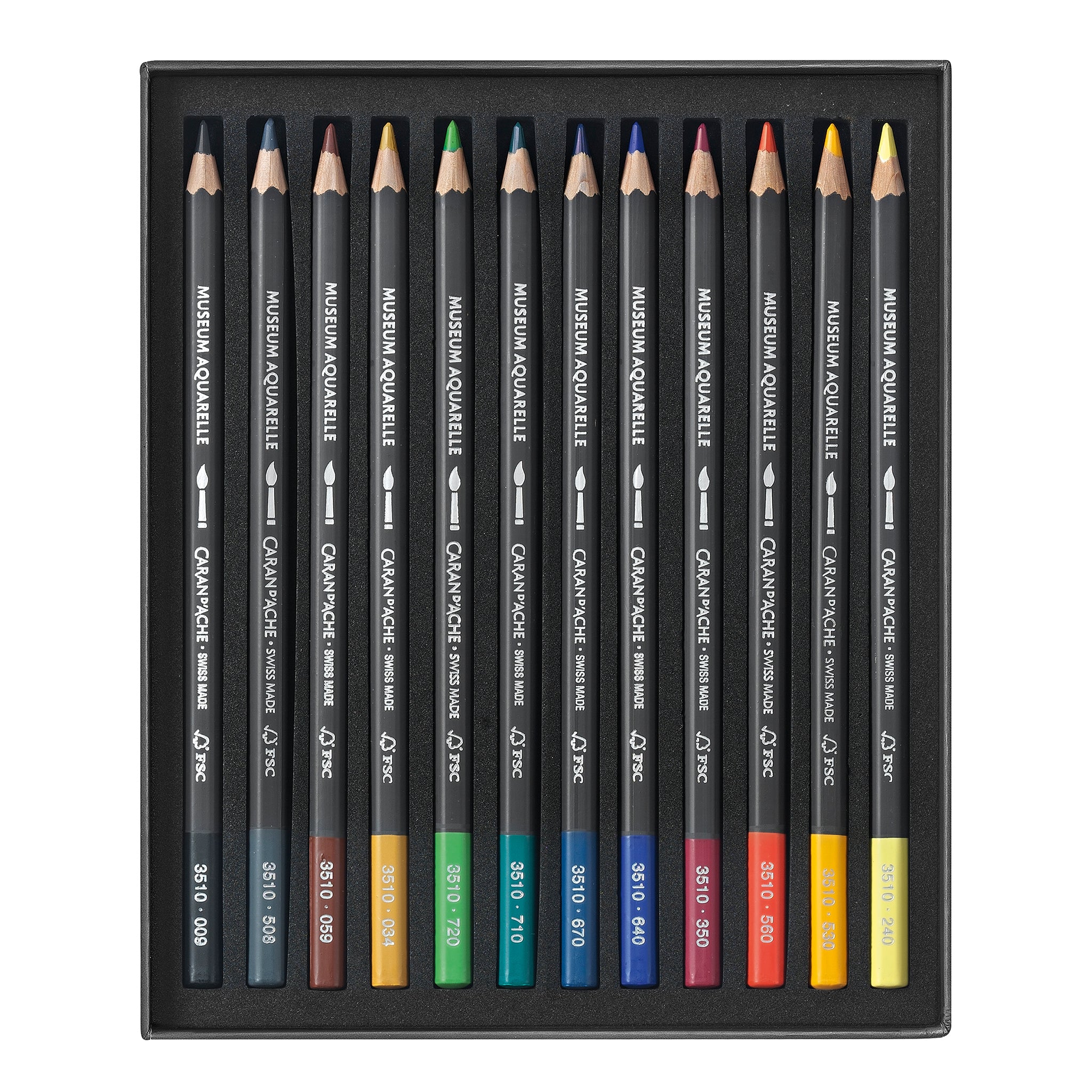 Caran d'Ache Museum Aquarelle - Assorted Set of 12