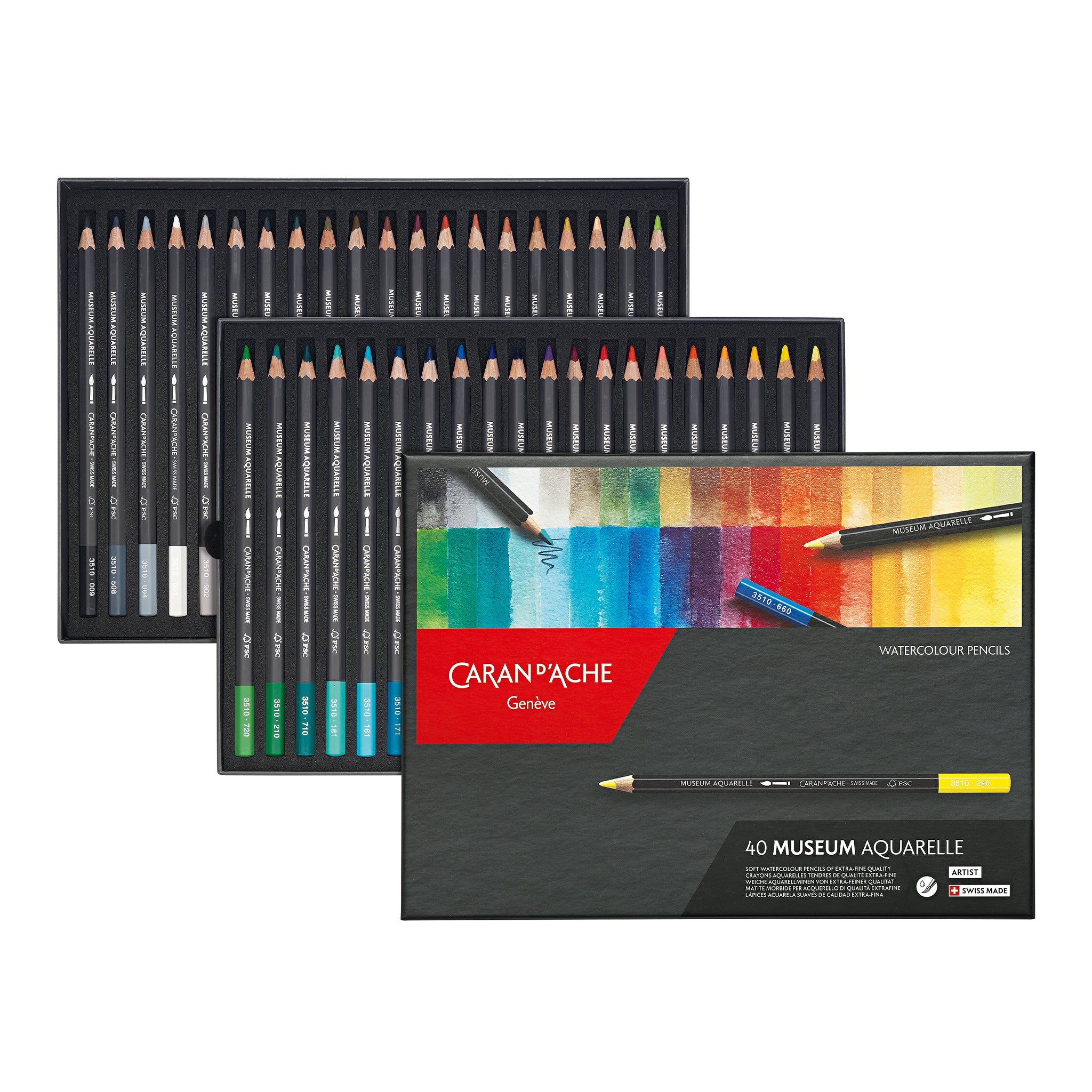 Caran d'Ache Museum Aquarelle - Assorted Set of 40