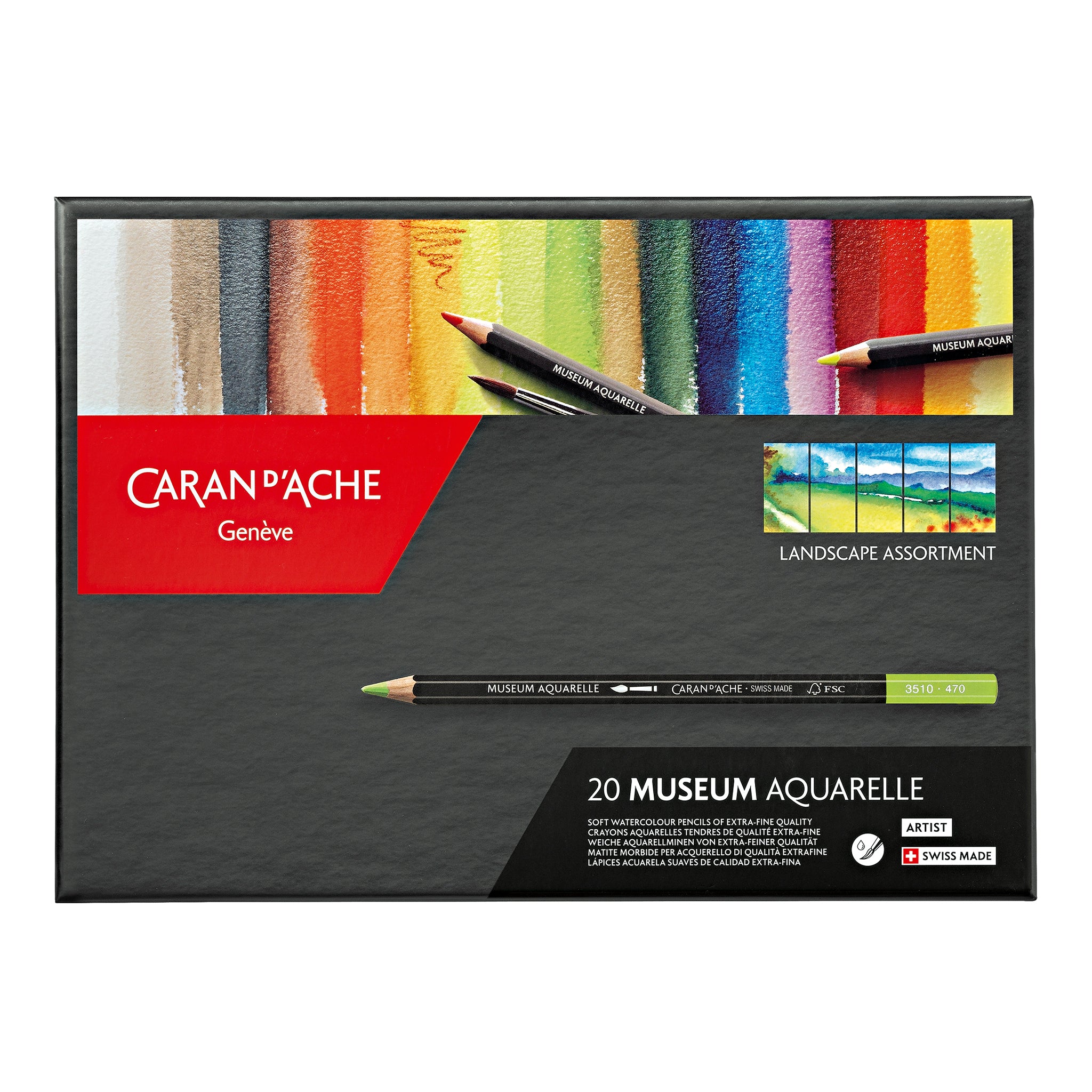 Caran d'Ache Museum Aquarelle - Landscape Set of 20