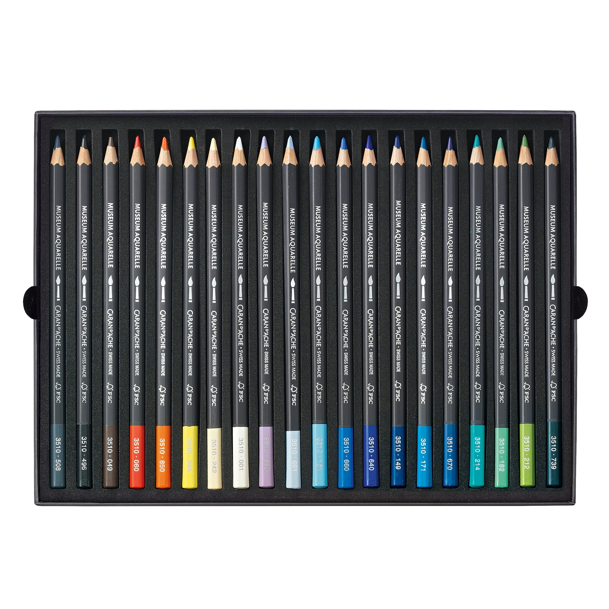 Caran d'Ache Museum Aquarelle - Marine Set of 20