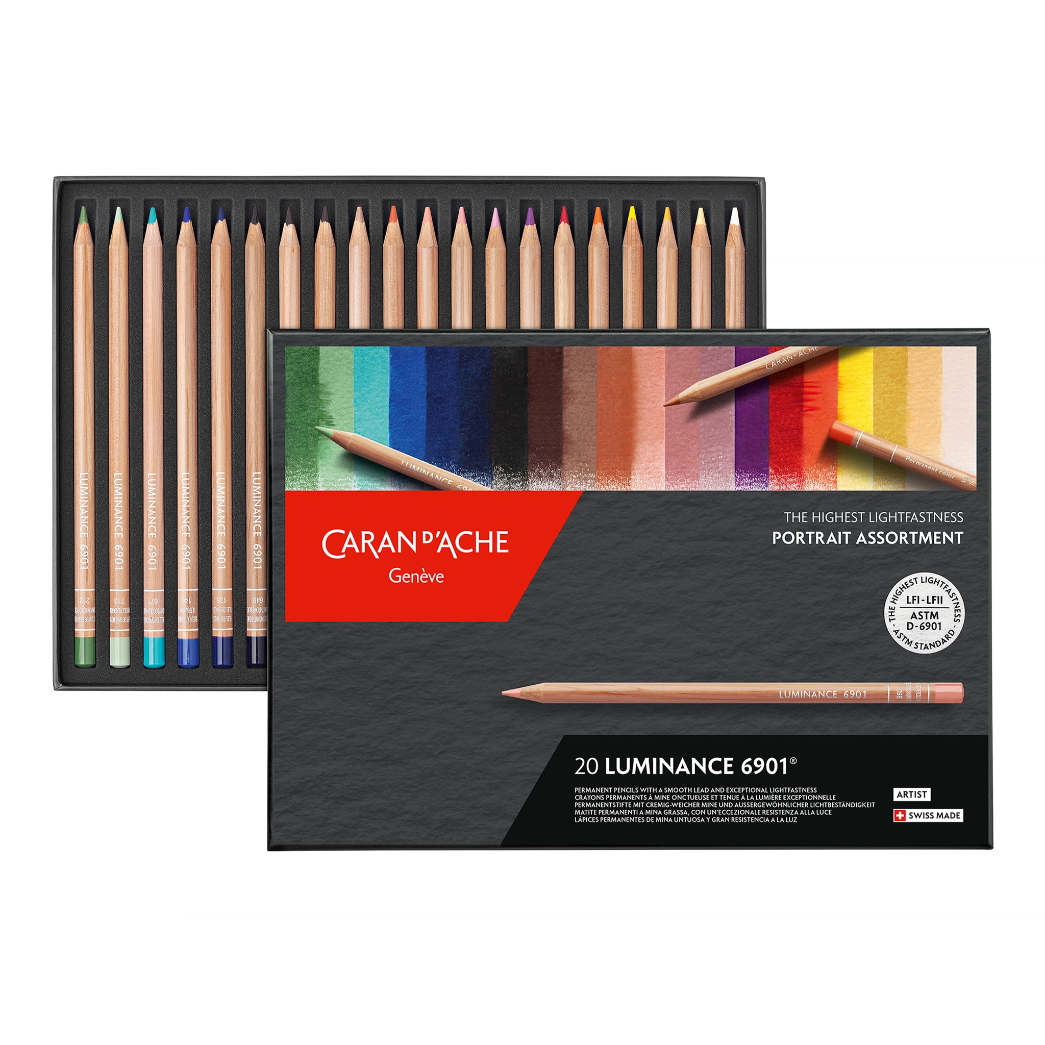 Caran d'Ache Luminance 6901® - Portrait Set of 20