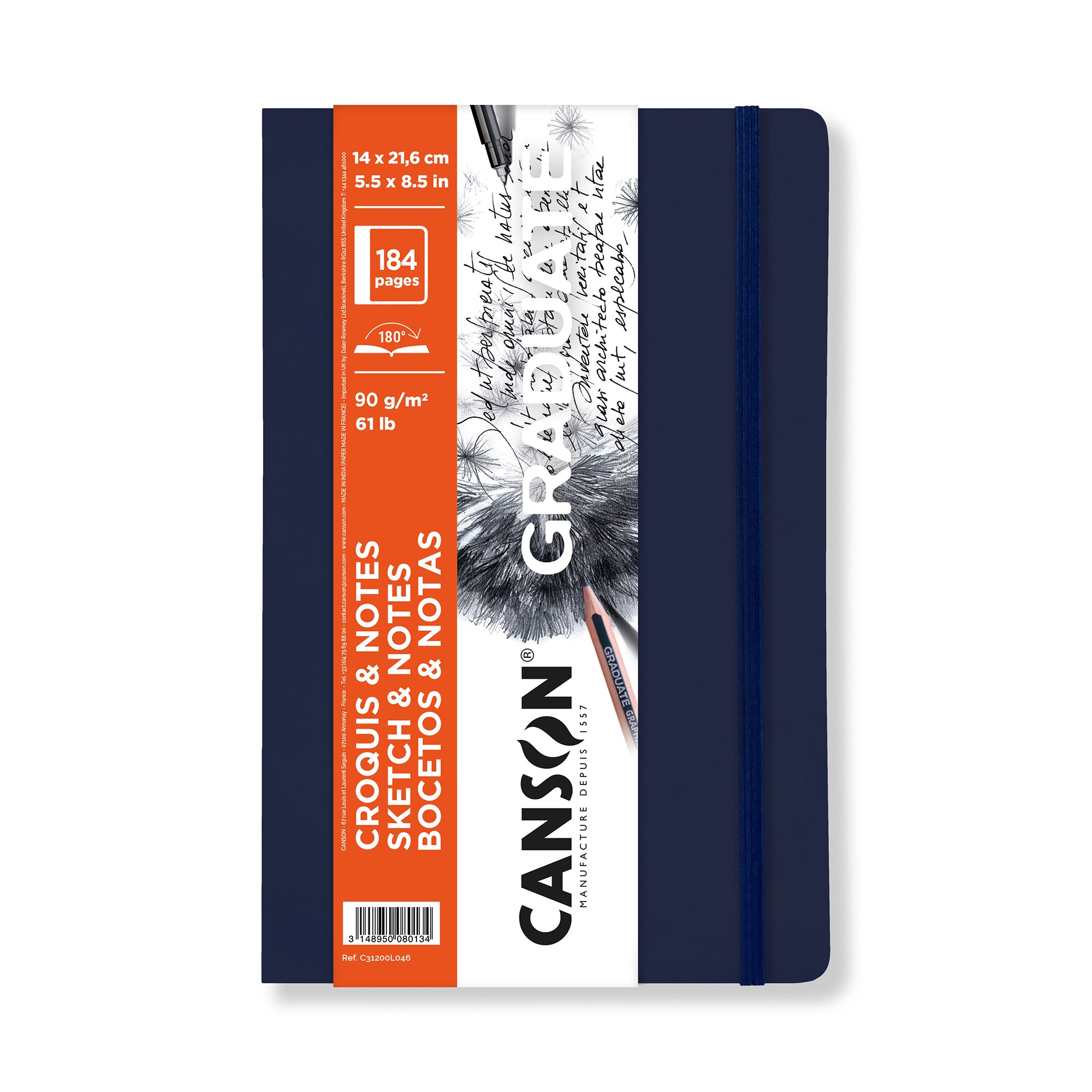 Canson Graduate Sketch & Notes Book - Softcover 5.5" x 8.5"