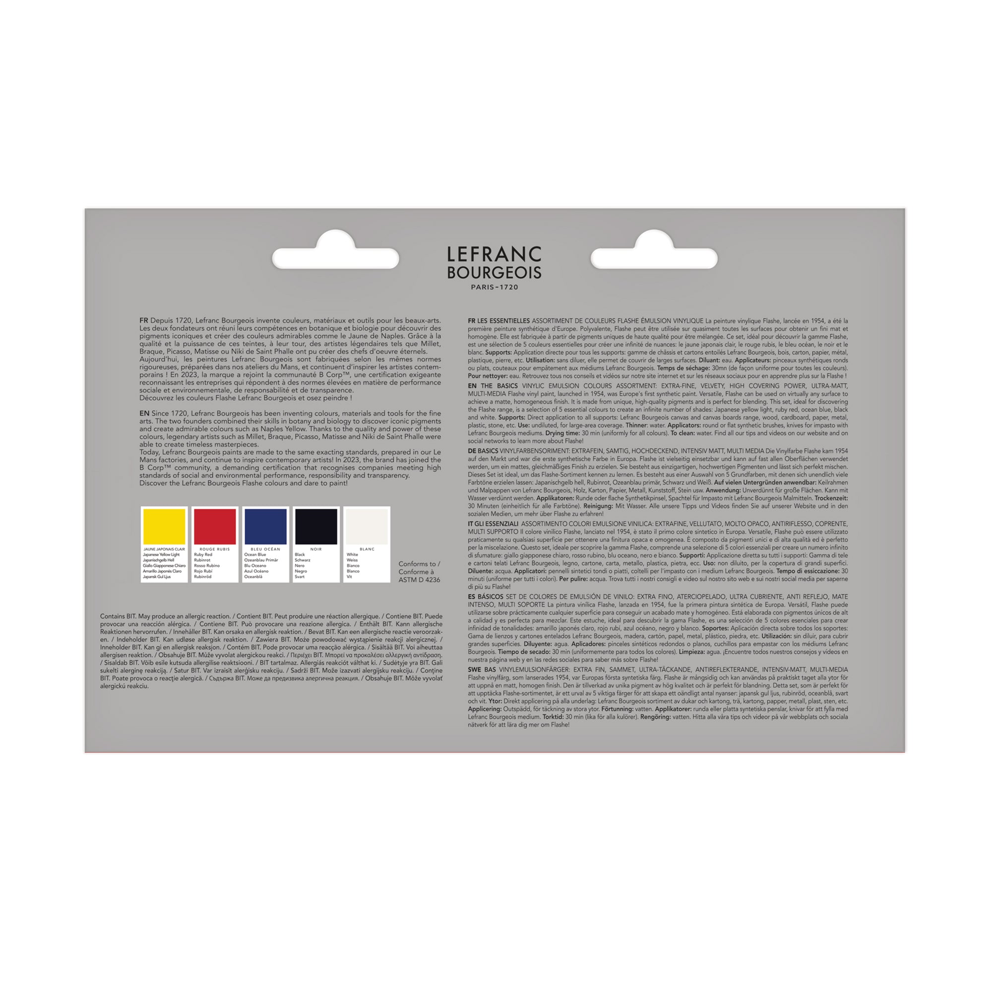 Flashe "The Basics" Set of 5 x 80ml Tubes