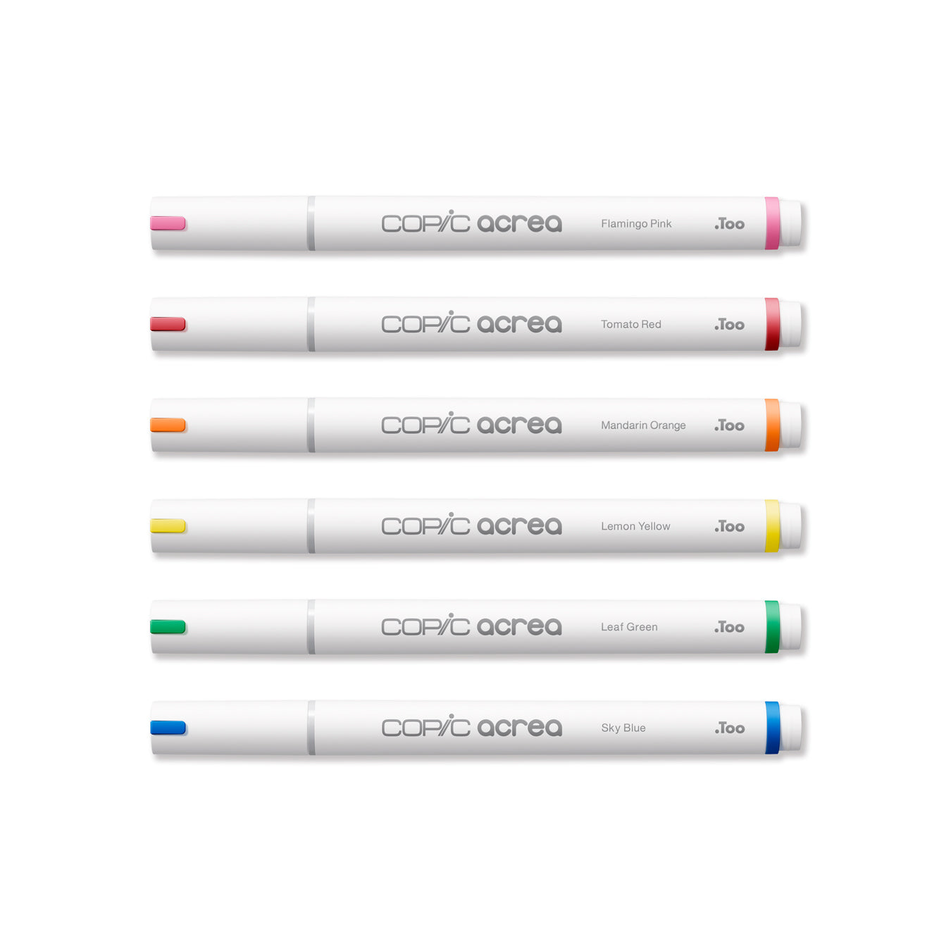 COPIC acrea Paint Marker 6 Colors Set Vivid