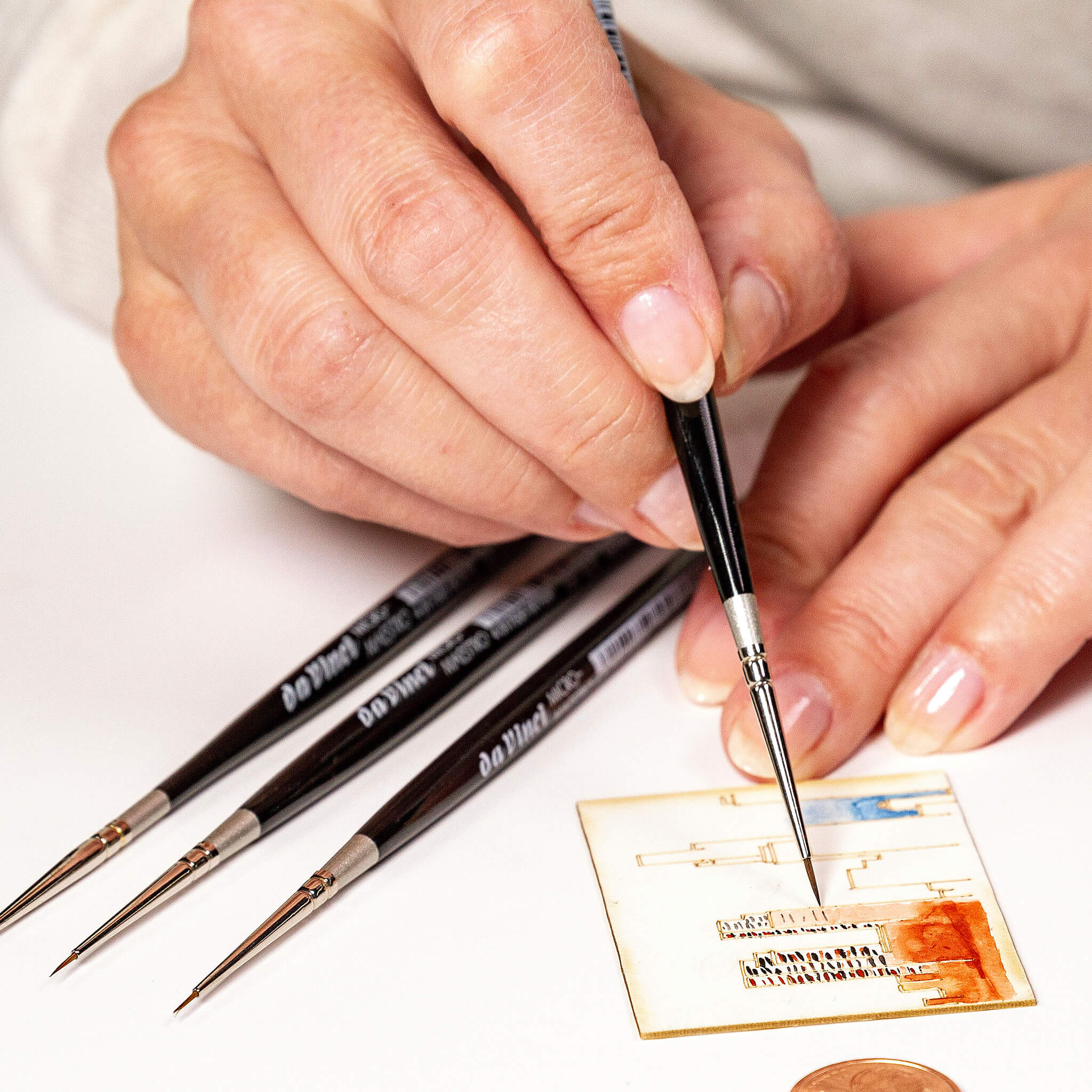 da Vinci MICRO-MAESTRO Red Sable Watercolour Brushes