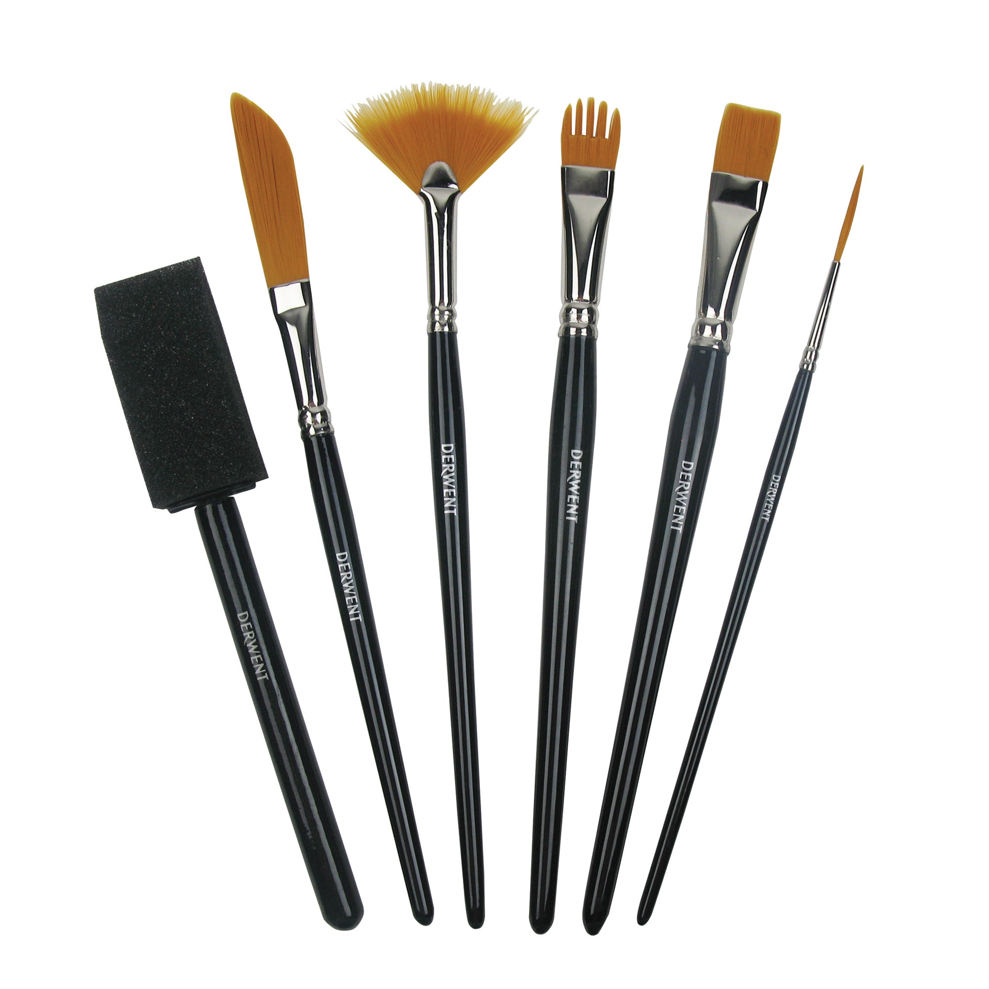 Derwent Techniques Brush Set of 6