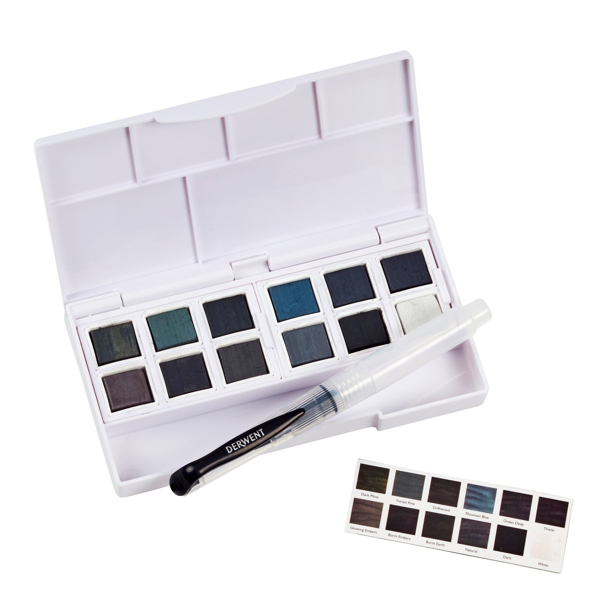 Derwent Tinted Charcoal Paint Pan Set of 12