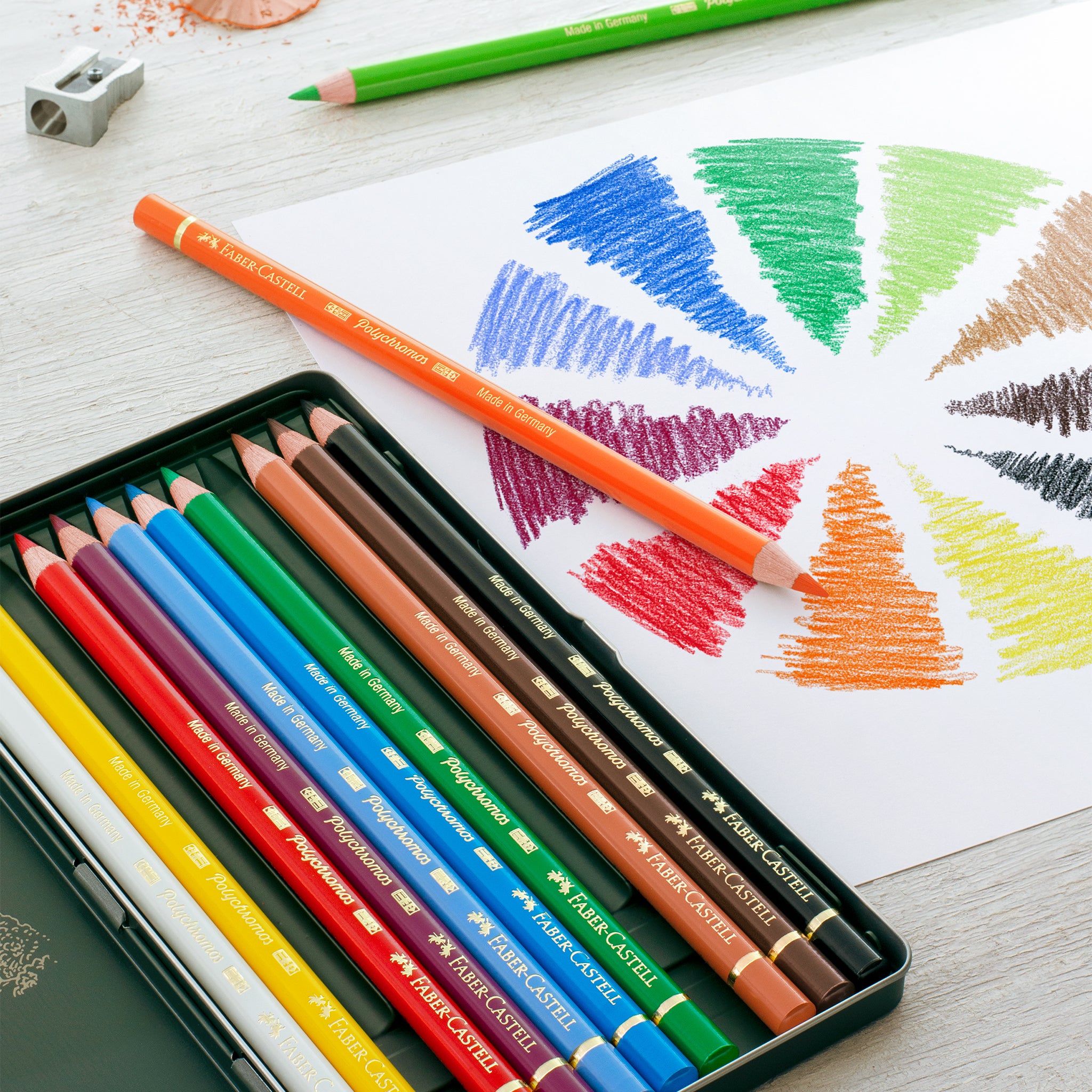 Faber-Castell Polychromos Coloured Pencil set of 12