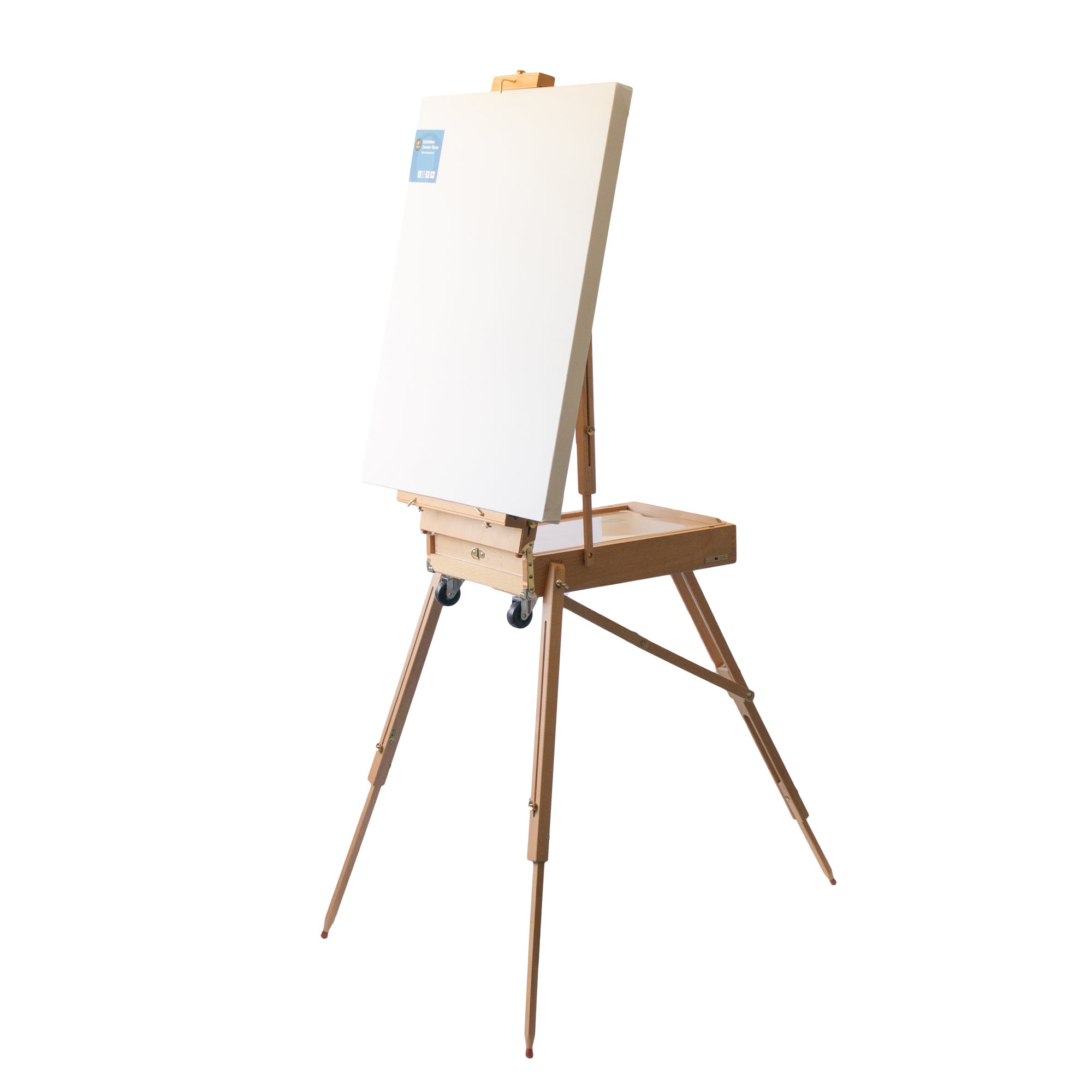 FC Art Portable French Easel with Wheels
