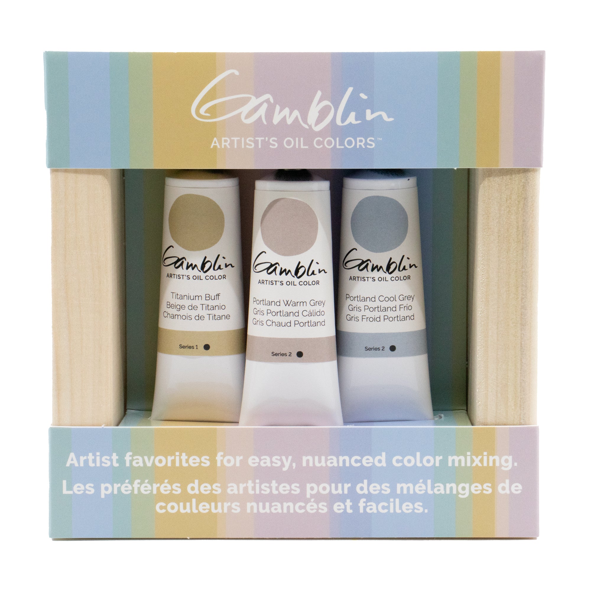 Gamblin Artist's Oil Colors - Greys Set of 3