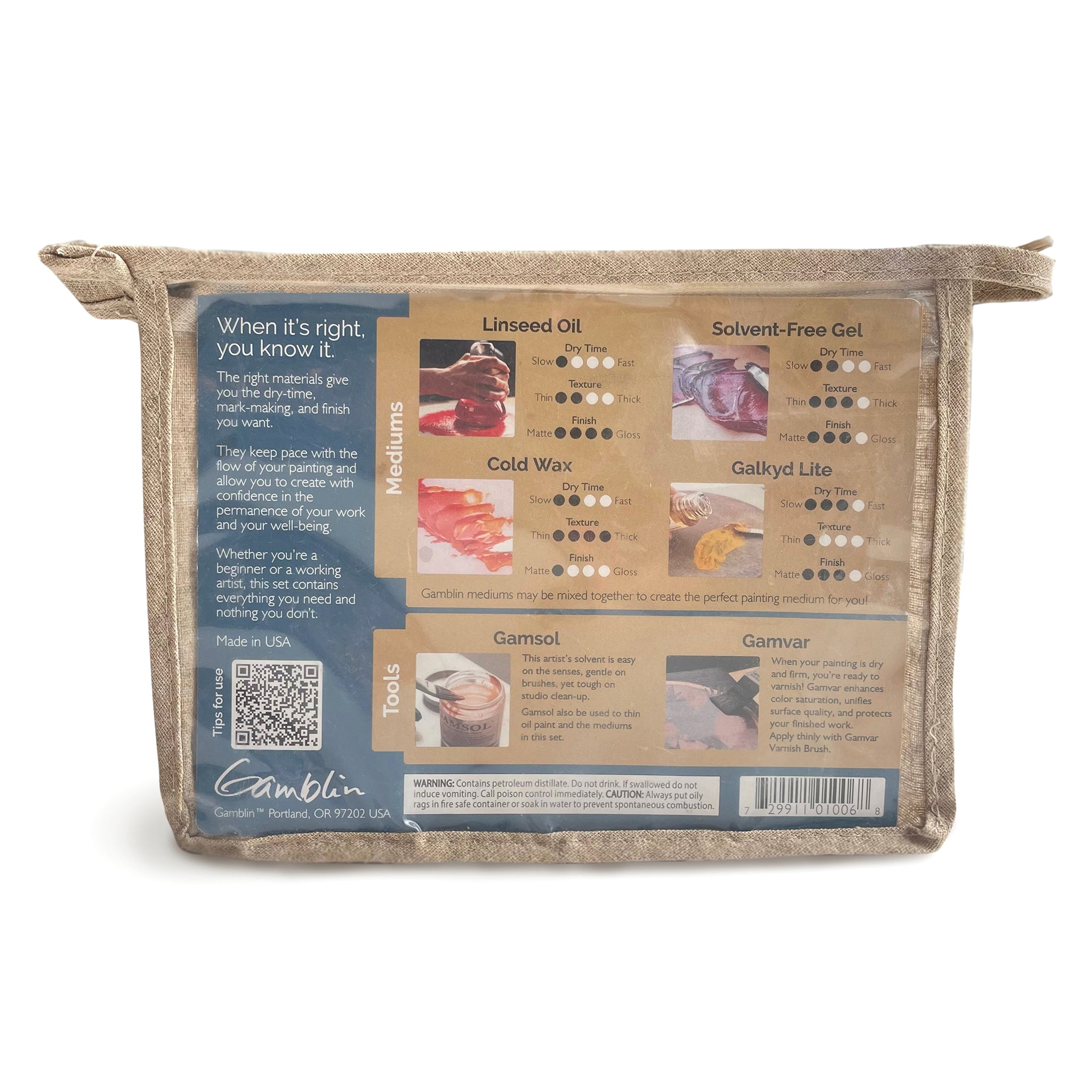 Gamblin Oil Painting Must Haves Medium Set of 6