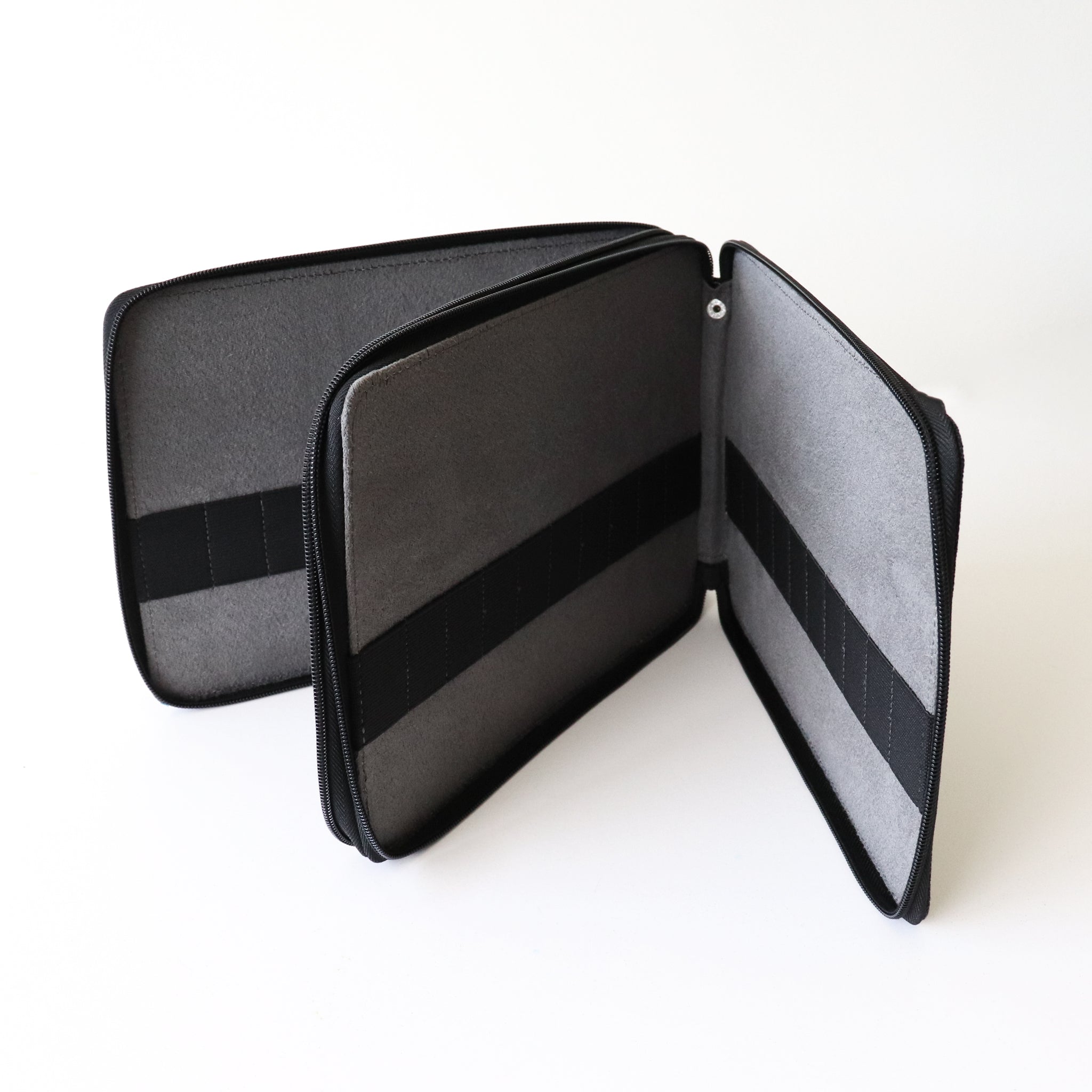 Global Art Canvas Pencil Case - Black - (Holds 120)