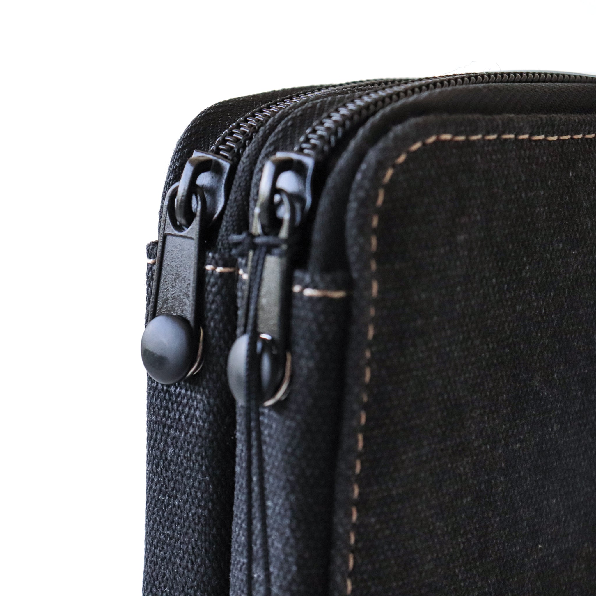 Global Art Canvas Pencil Case - Black - (Holds 120)