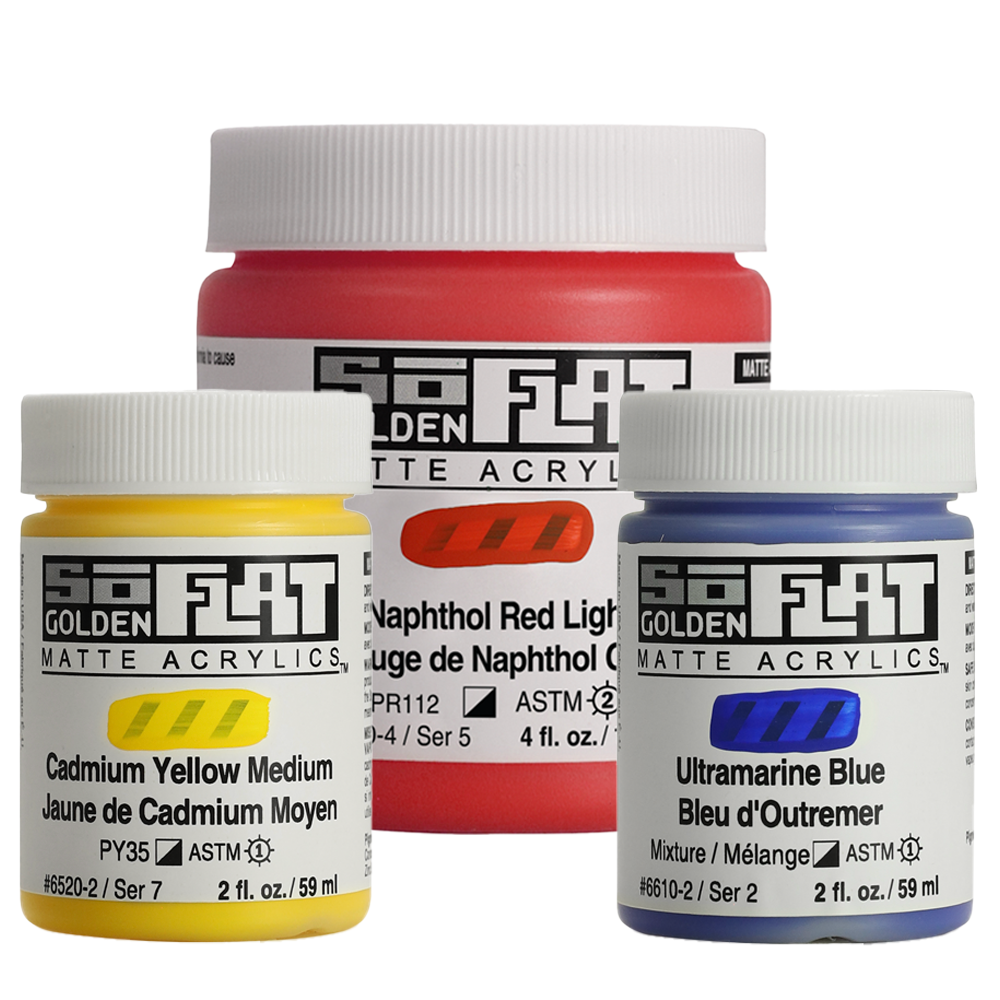 GOLDEN SoFlat Matte Acrylics