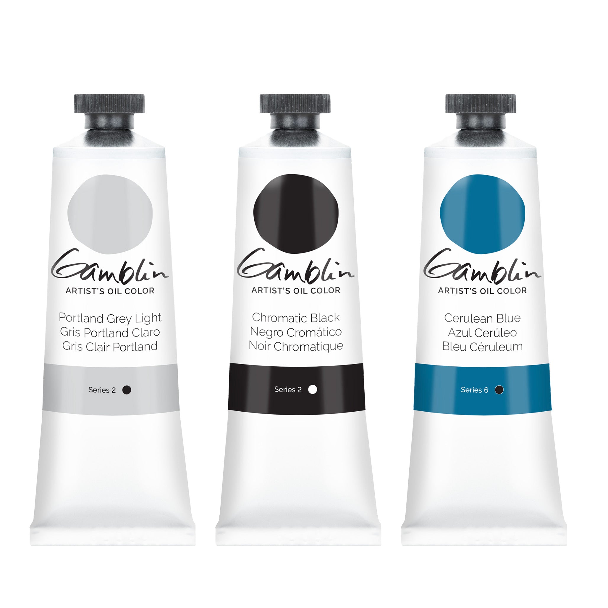 Gamblin Artist's Oil Colors - Black or Grey or Blue