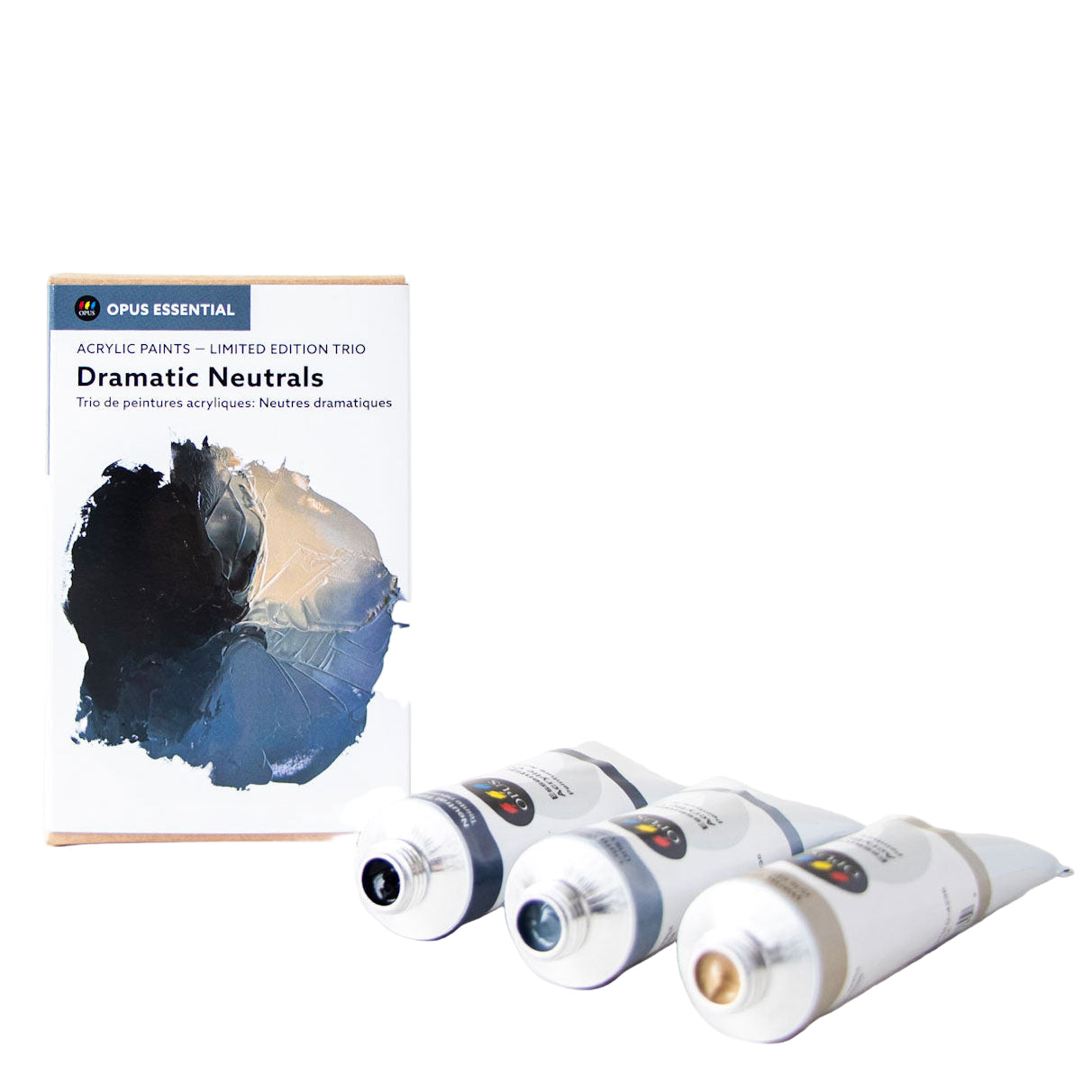 Opus Essential Acrylic Dramatic Neutrals Limited Ed. Set of 3 x 60ml Tubes