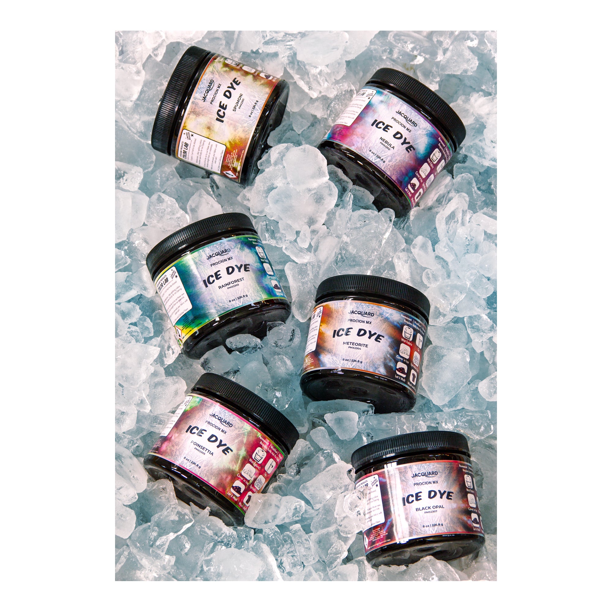 Jacquard Procion MX 6 Color Ice Dye Set of 6 - 2oz