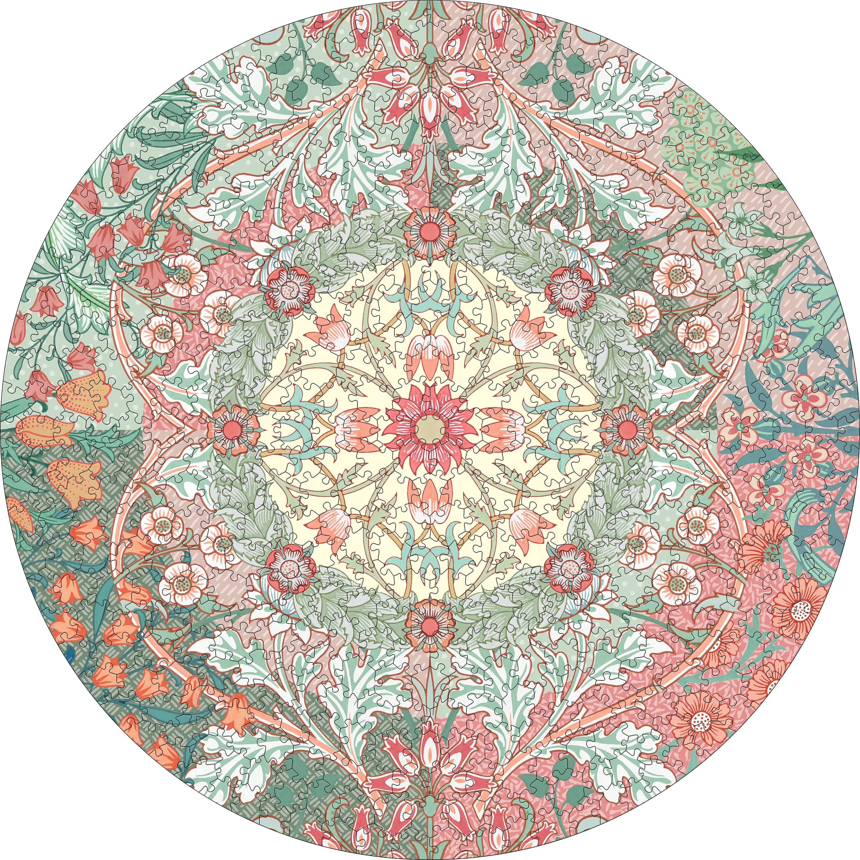 William Morris 500-Piece Circular Jigsaw Puzzle