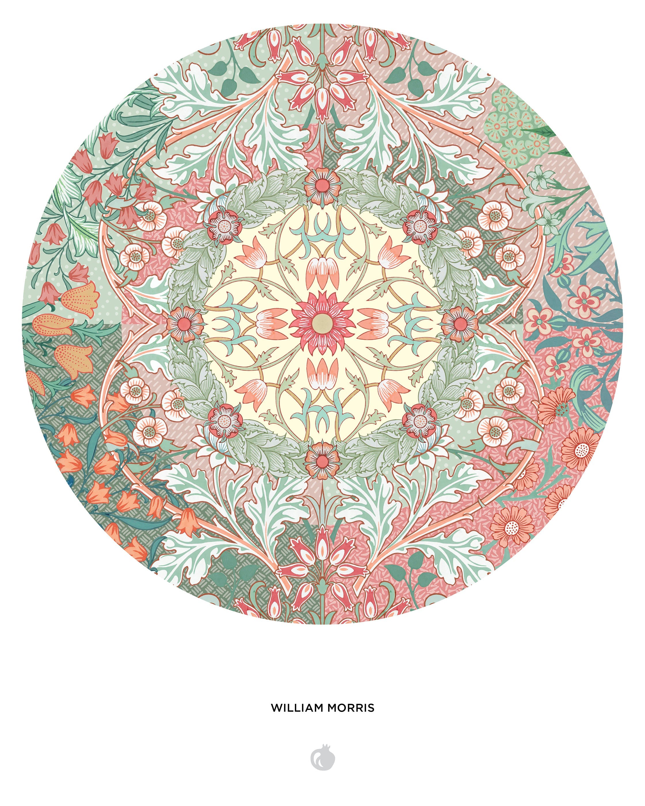 William Morris 500-Piece Circular Jigsaw Puzzle