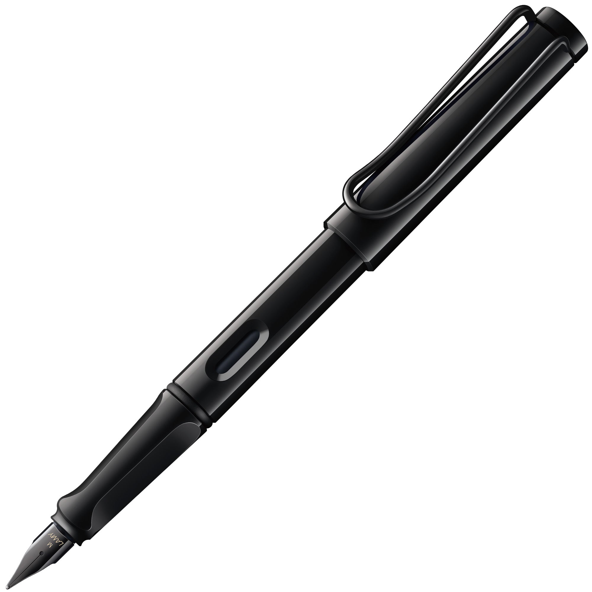 LAMY Safari All Black with Multi-Coloured Rings