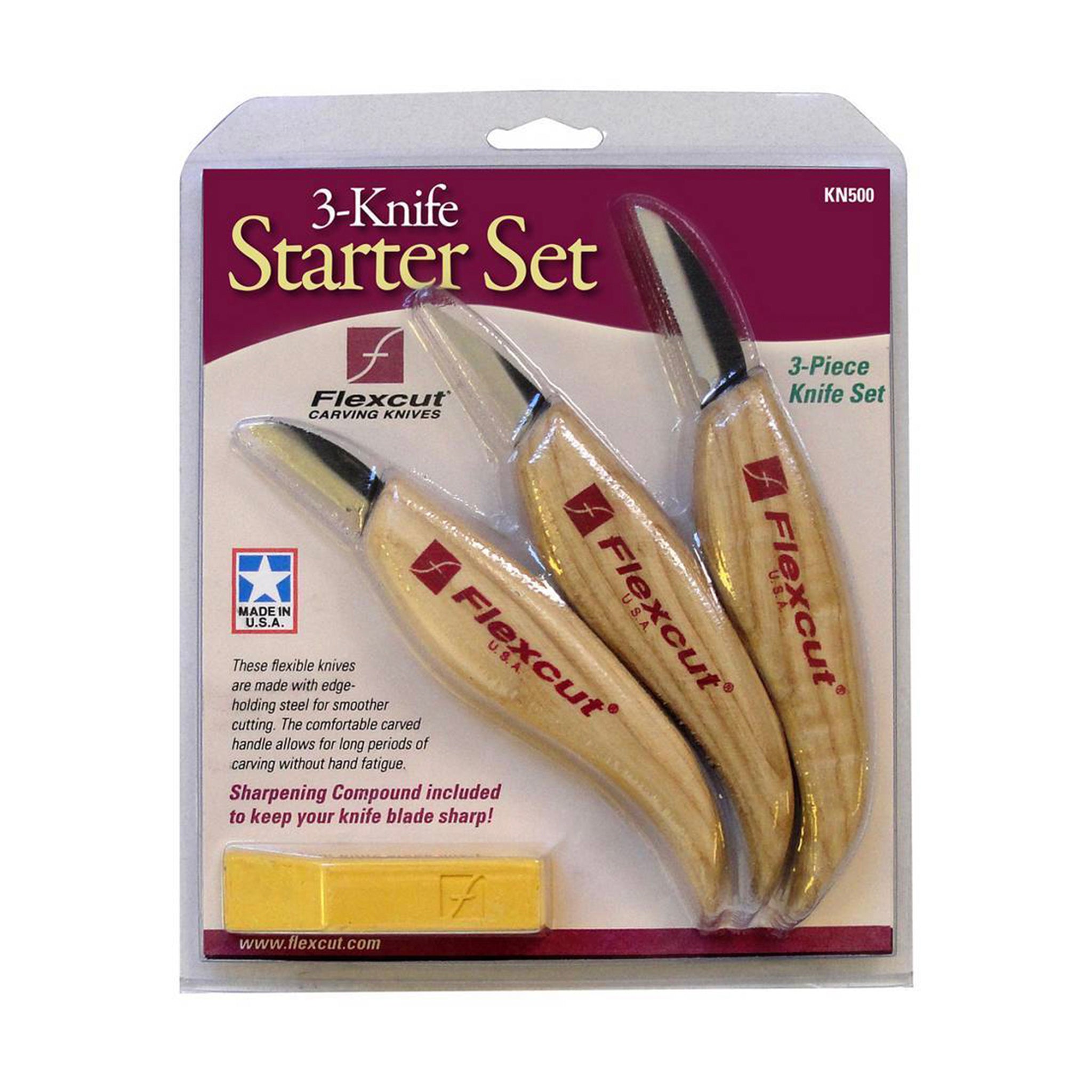 Flexcut 3-Knife Starter Set of 3