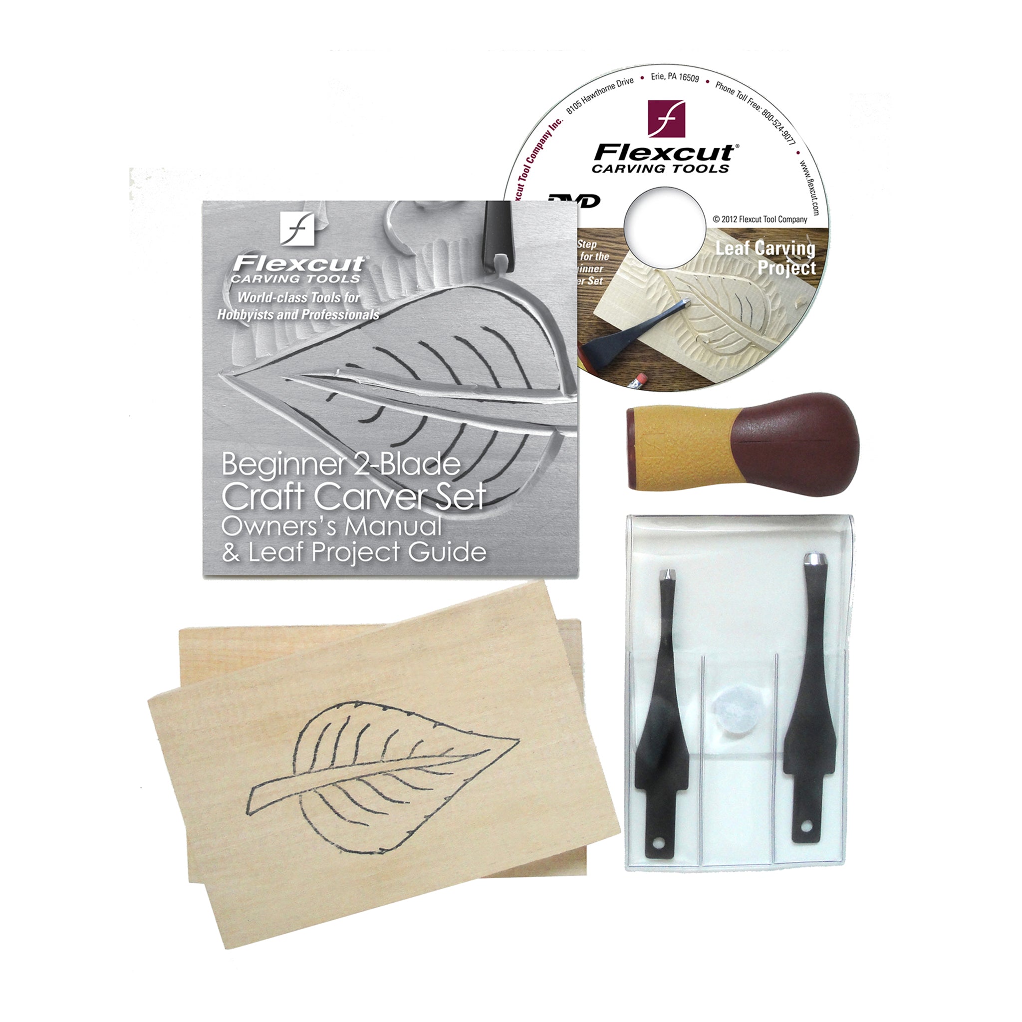 Flexcut Beginner 2-Blade Craft Carver Set of 7