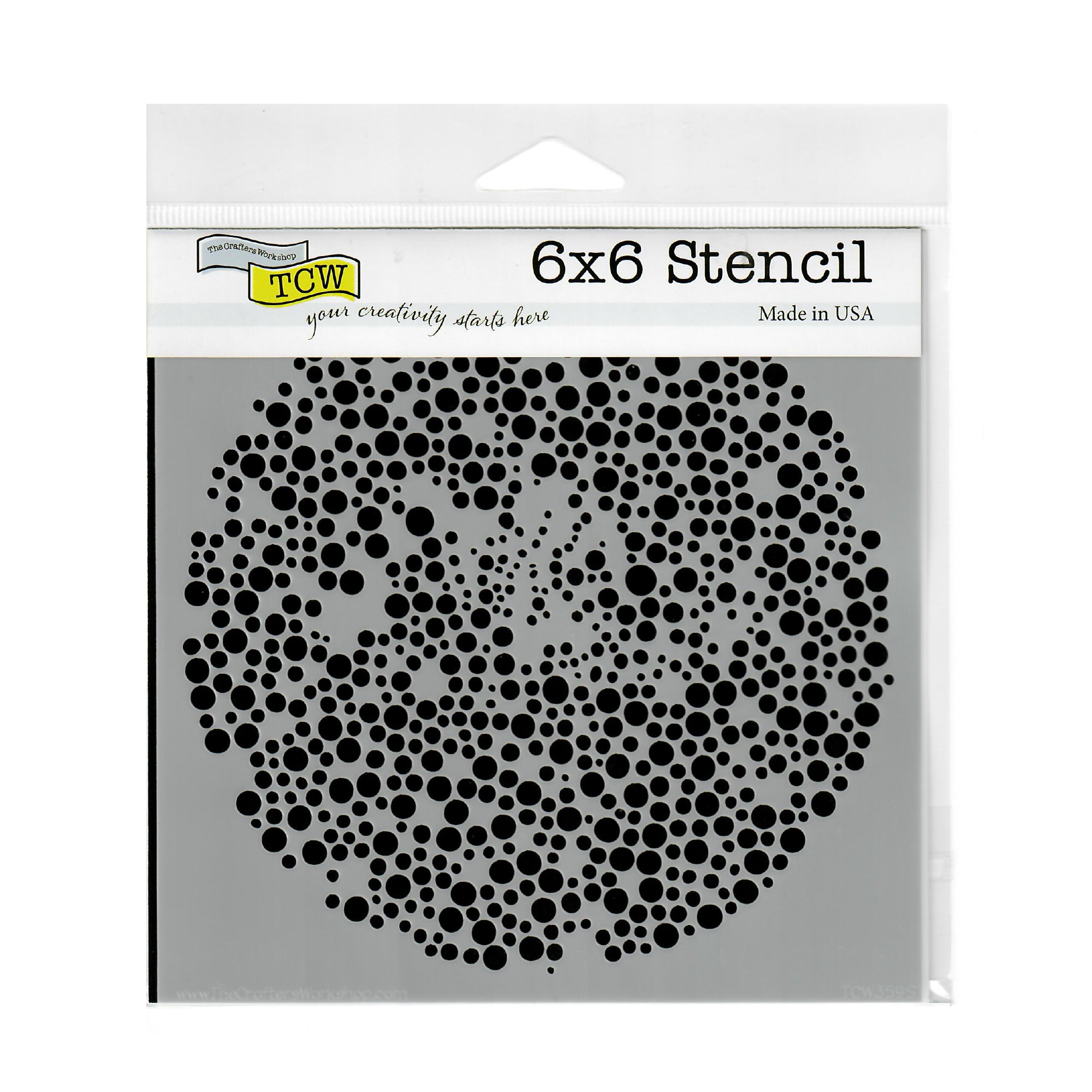 The Crafter's Workshop Stencil 6" x 6" - Microbial