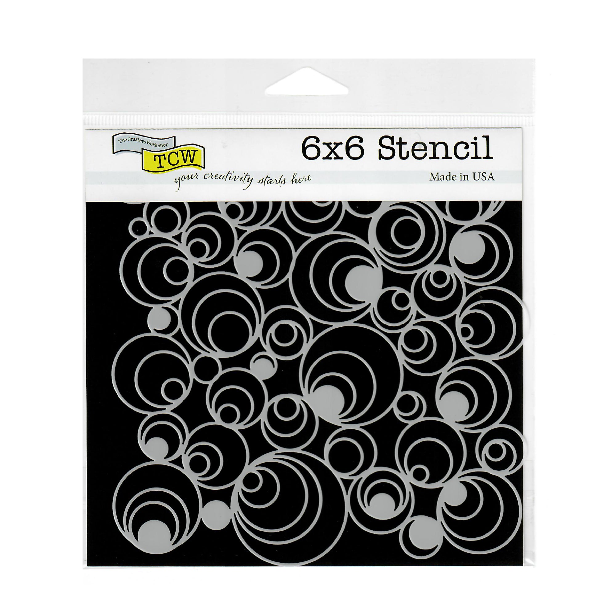 The Crafter's Workshop Stencil 6" x 6" - Mod Spirals