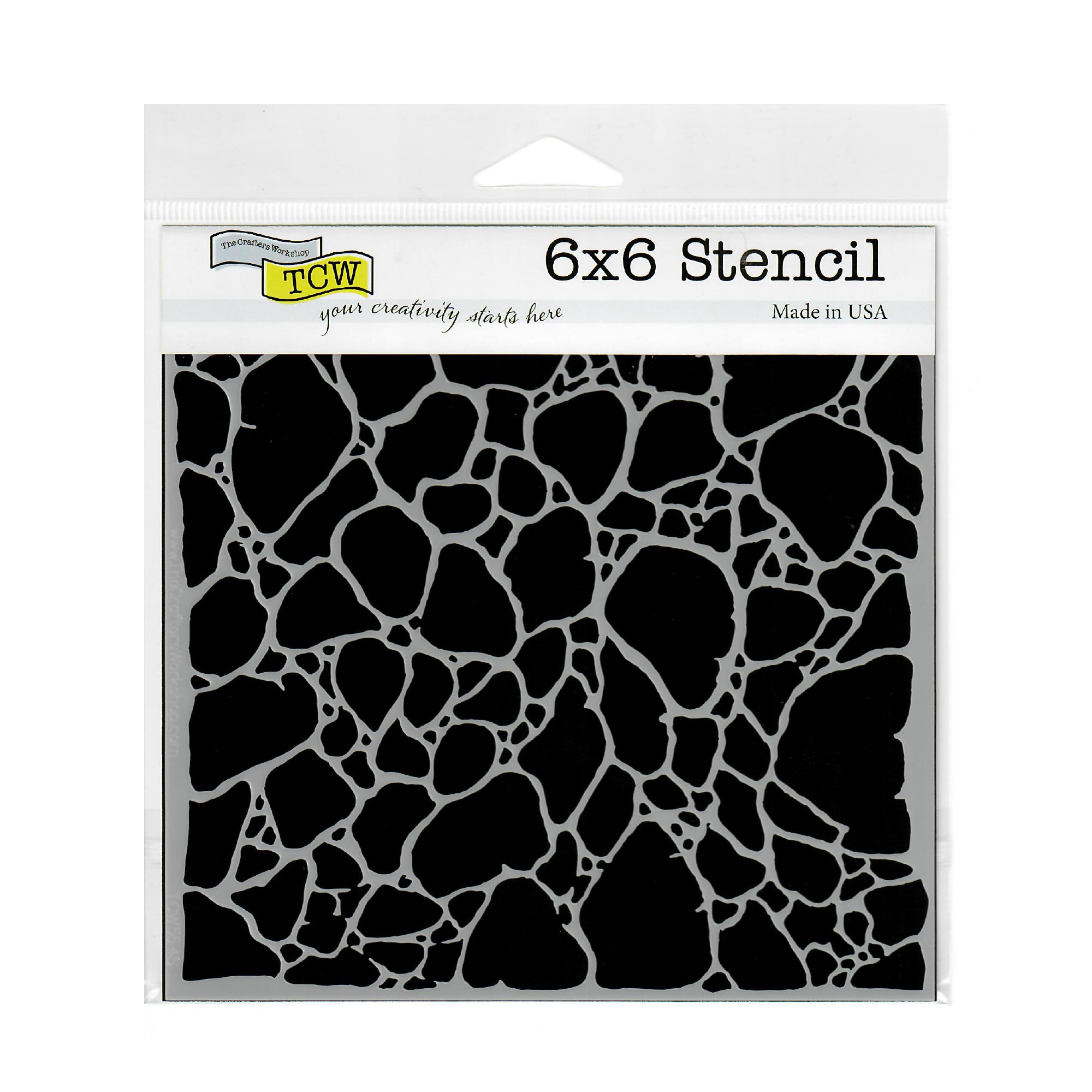 The Crafter's Workshop Stencil 6" x 6" - Organic Matter