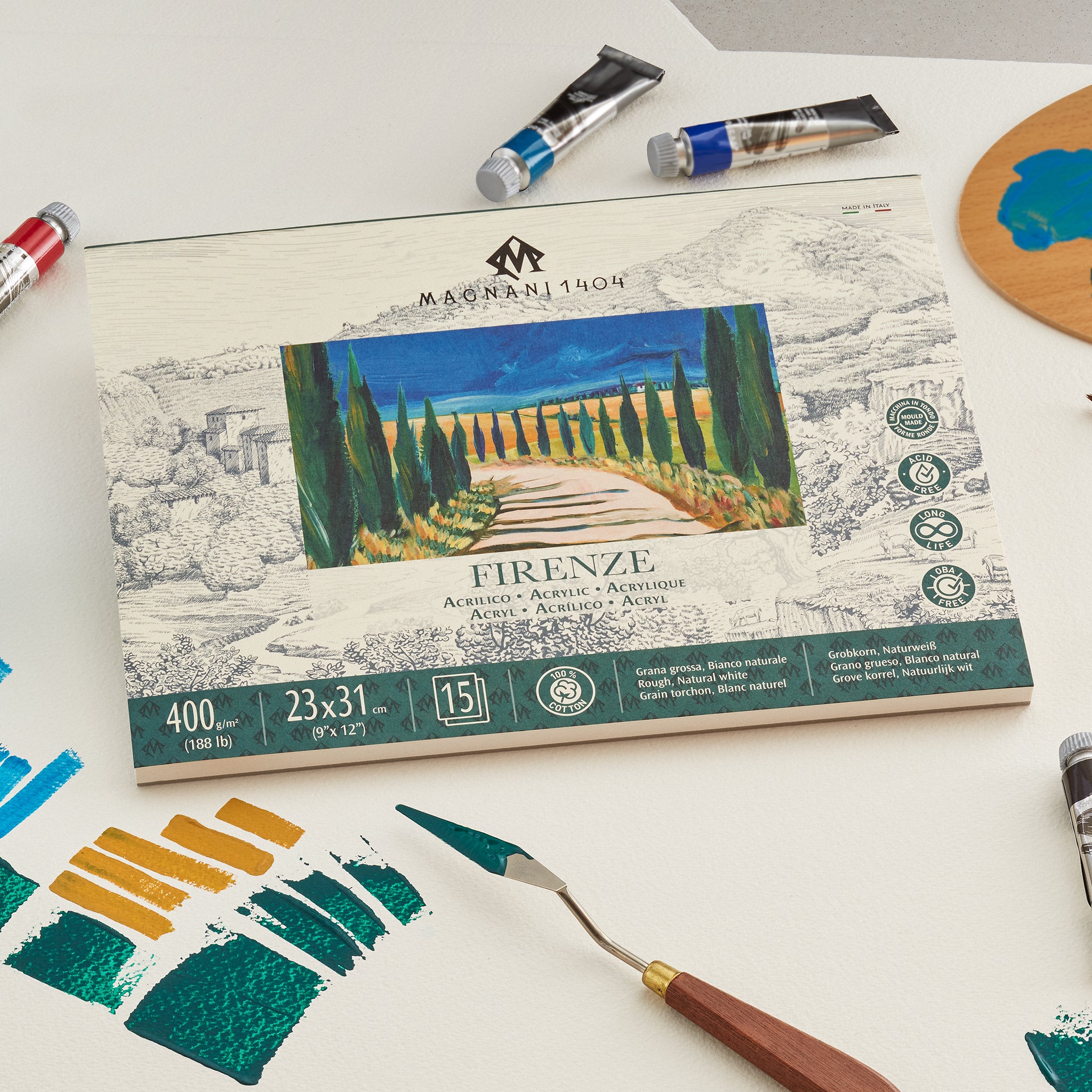 Magnani Firenze Acrylic Pads Rough - 400gsm