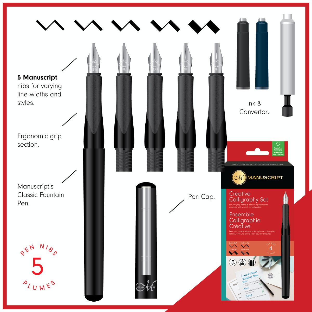 Manuscript Classic Calligraphy Set - Clearance