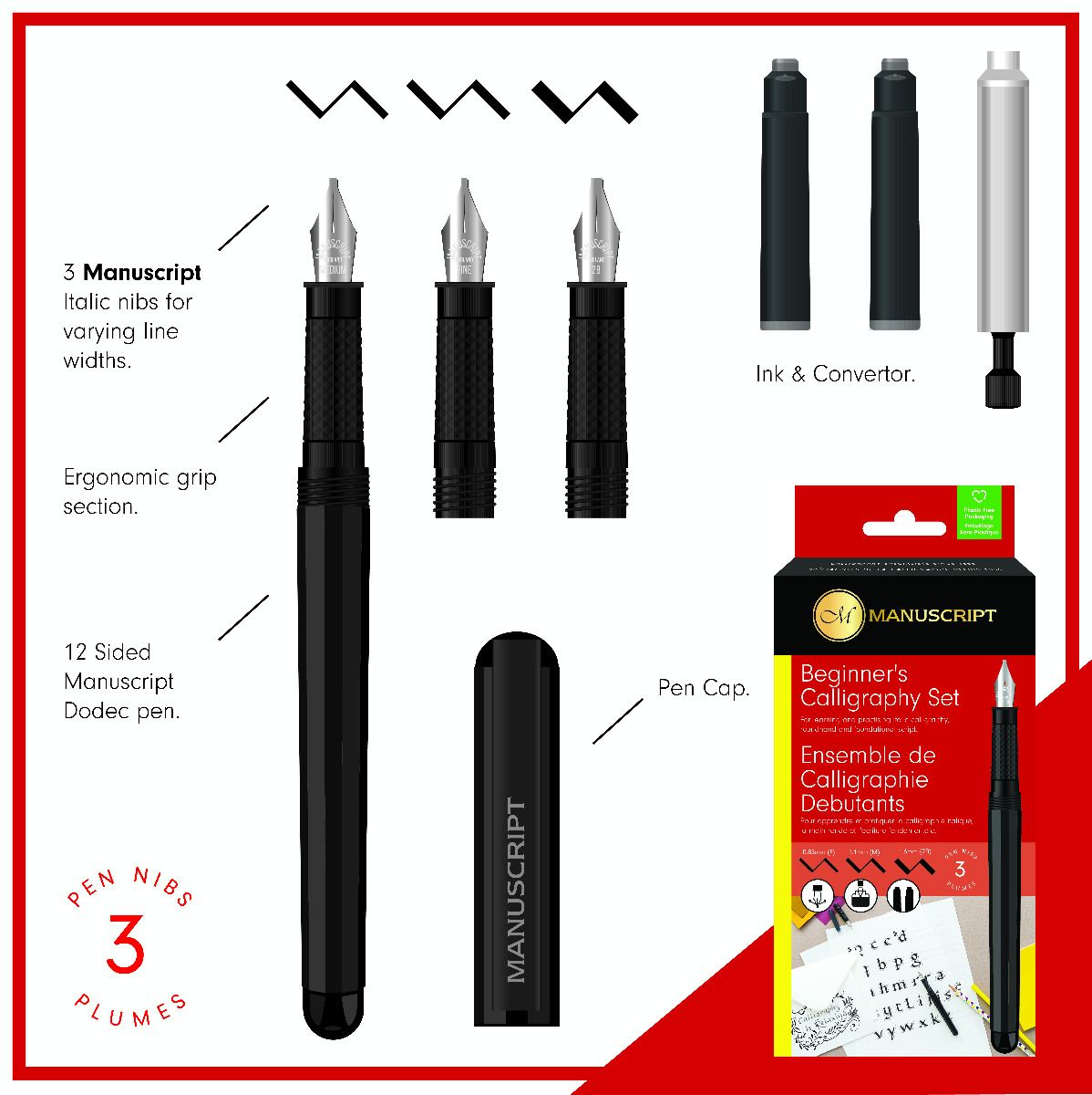 Manuscript Beginner’s Calligraphy Set - Clearance