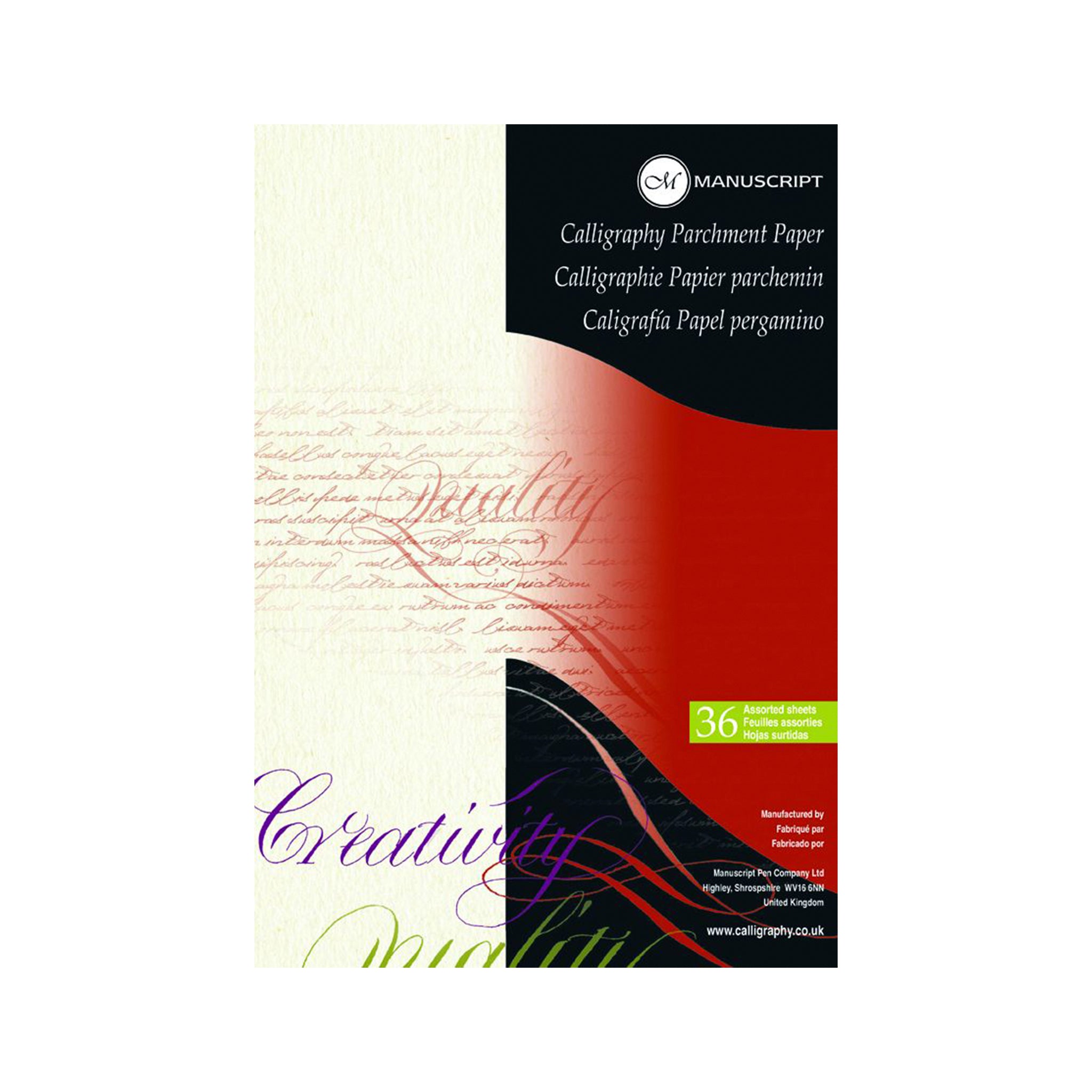 Manuscript Parchment Paper - Pack of 36 Sheets - While Qty's Last