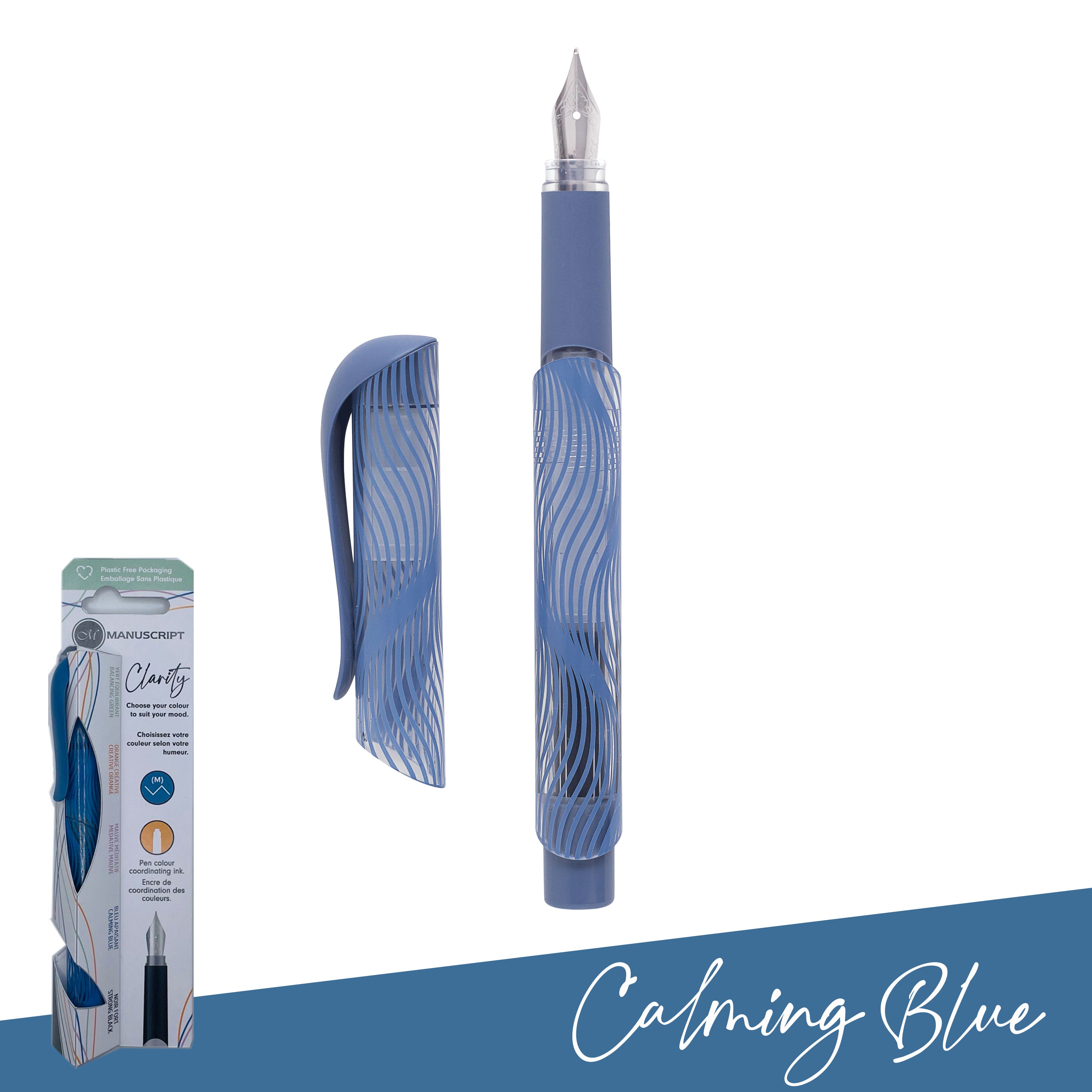 Manuscript Clarity Fountain Pen - Calming Blue  - While Qty's Last