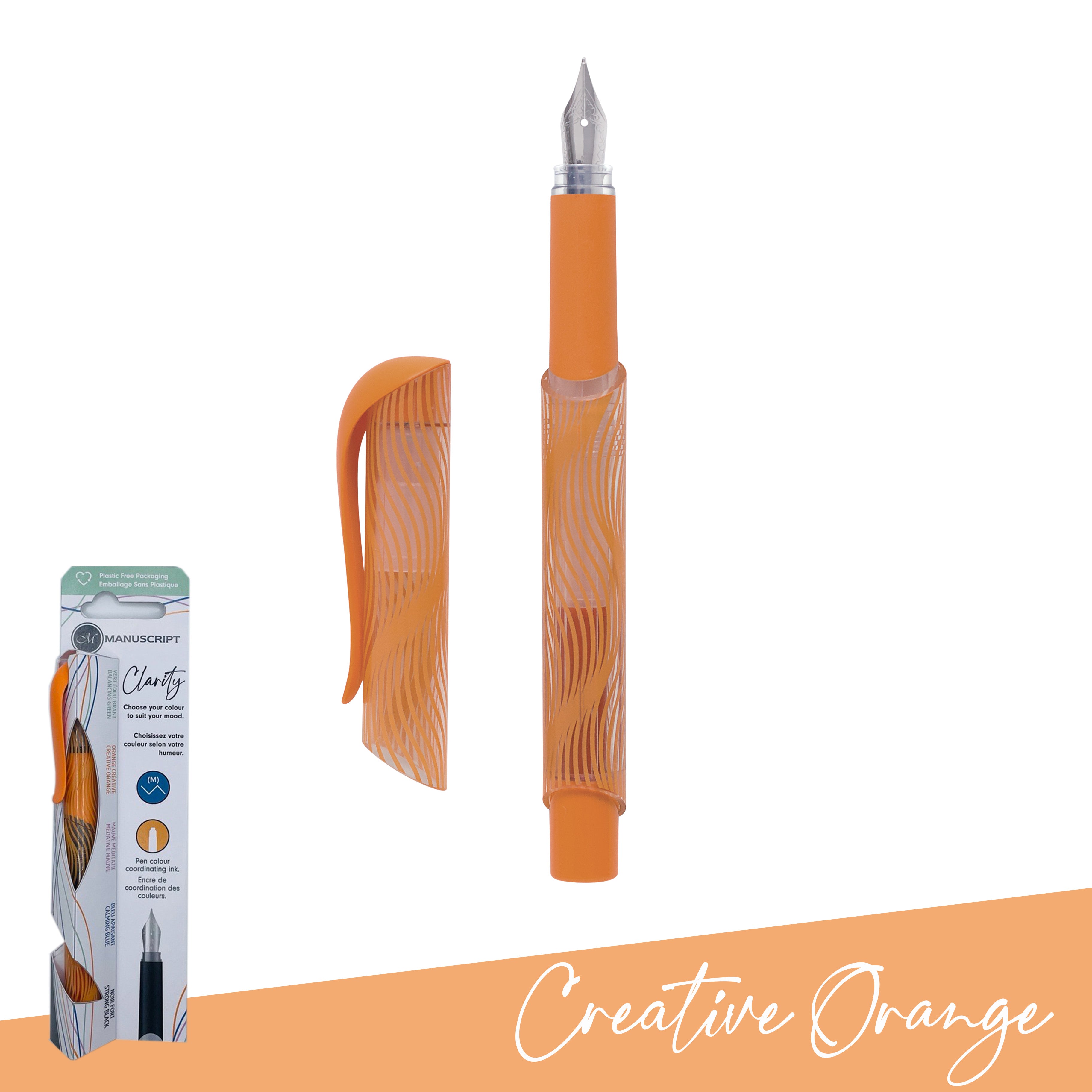 Manuscript Clarity Fountain Pen -  Creative Orange  - While Qty's Last